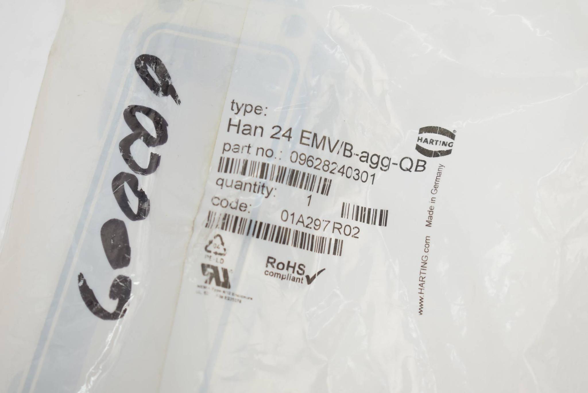 HARTING Han 24EMV/B-agg-QB Anbaugehäuse IP65 ( 09628240301 )