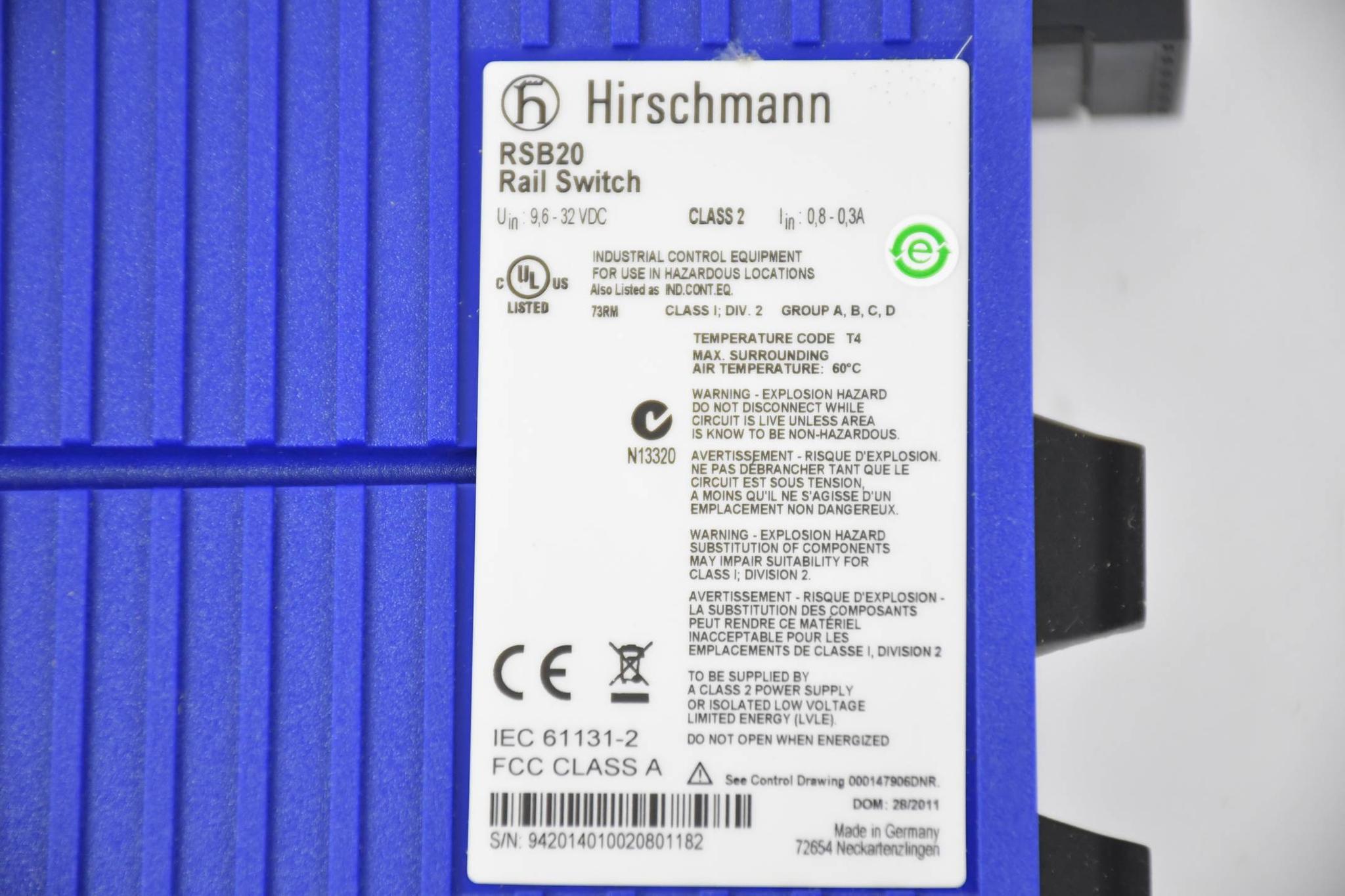 Produktfoto 3 von Hirschmann Rail Switch RSB20-0800M2M2TAABHH ( 942 014-010 )