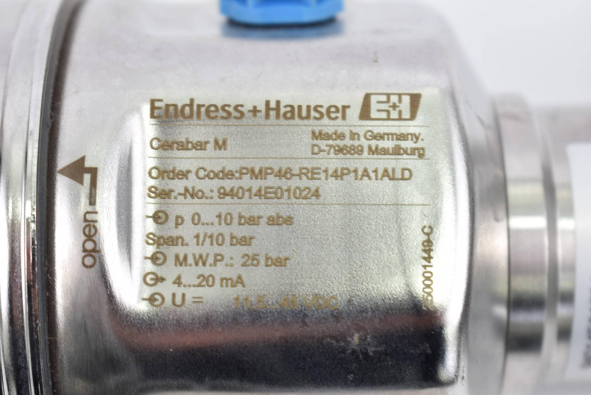 Produktfoto 2 von Endress+Hauser Cerabar M 0-10 bar 4-20 mA 11,5-45 VDC PMP46-RE14P1A1ALD