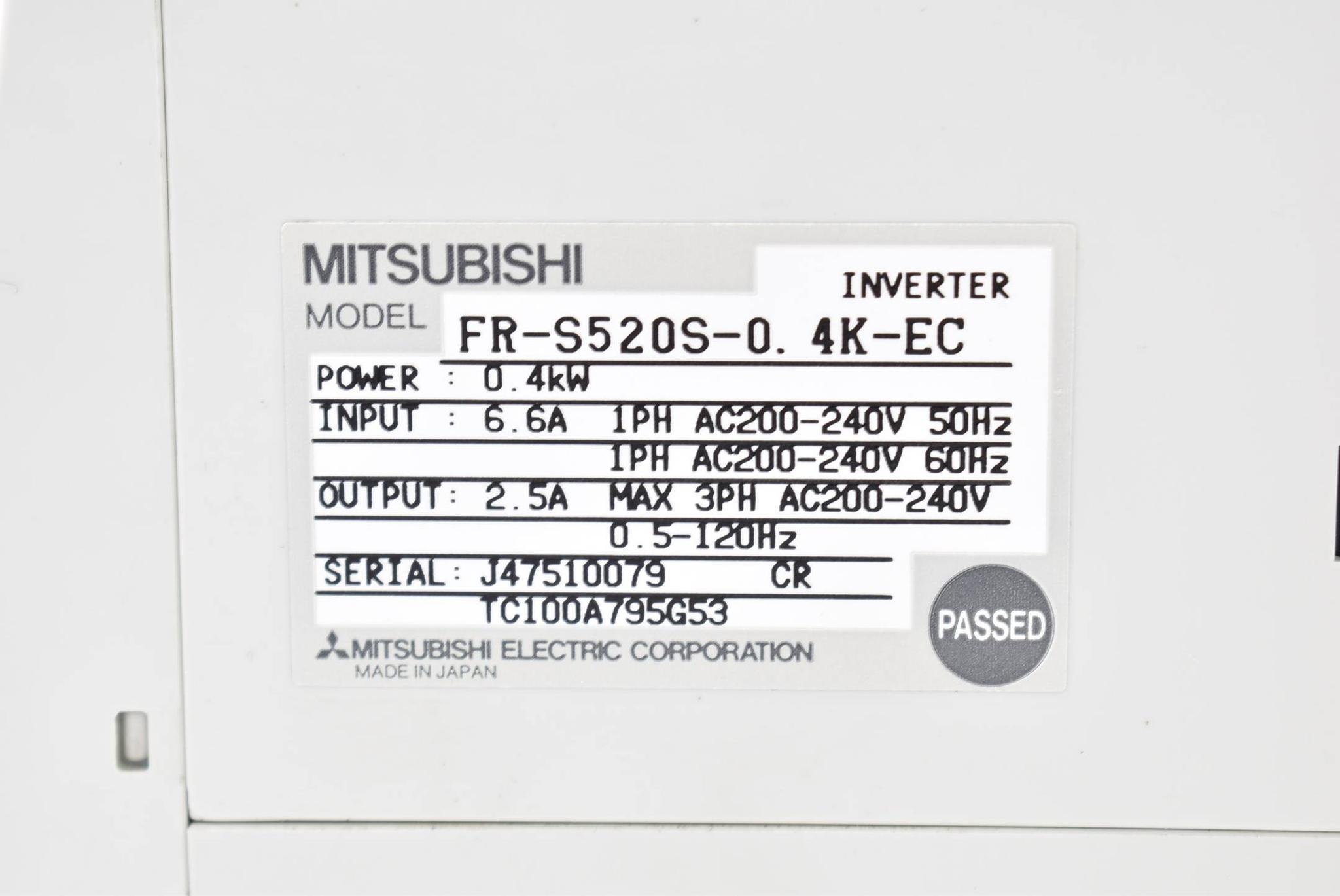 Produktfoto 4 von Mitsubishi Frequenzumrichter FR-S520S-0. 4K-EC