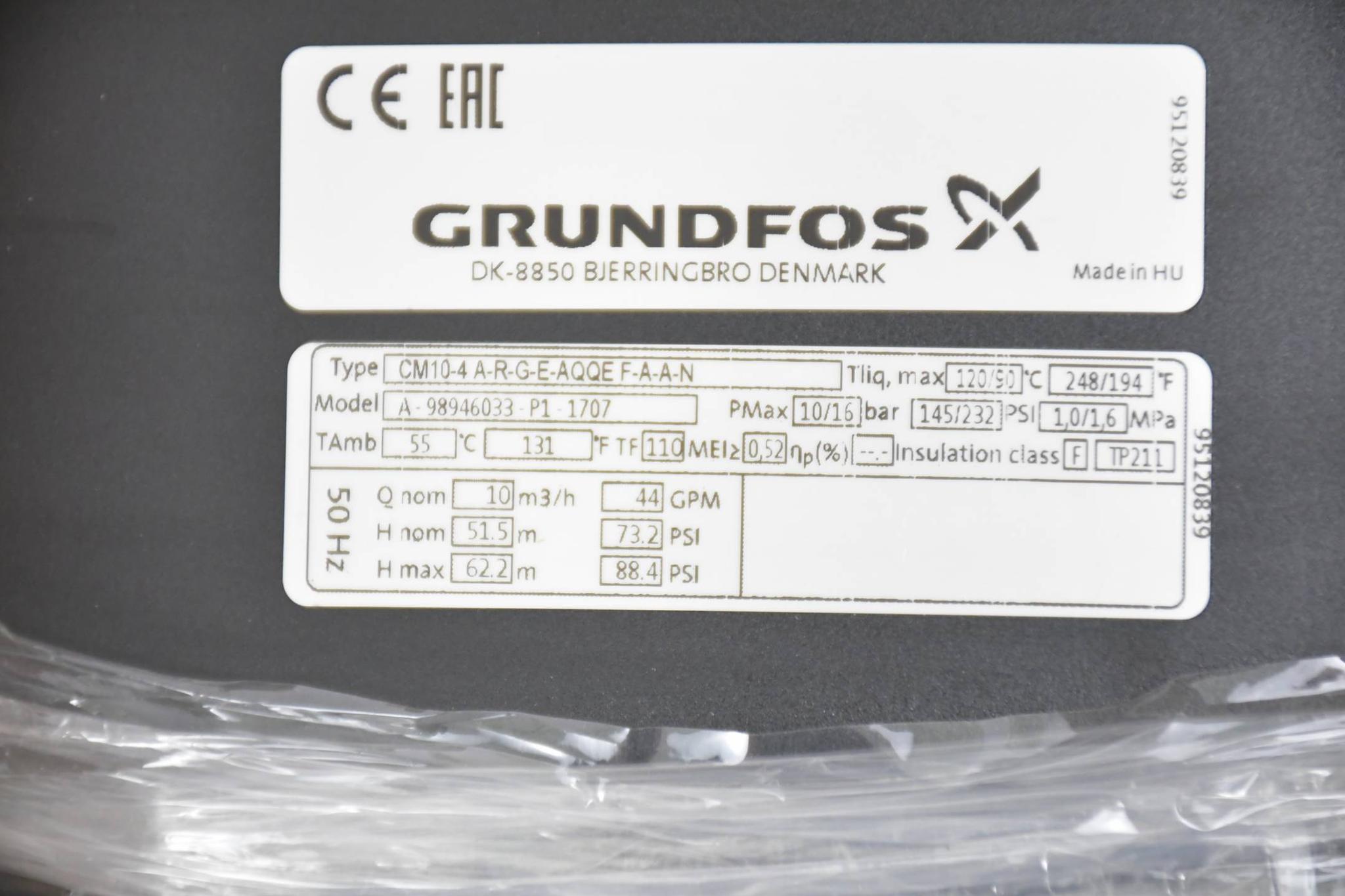 Produktfoto 2 von Grundfos Kreiselpumpe CM10-4 A-R-G-E-AQQEF-A-A-N ( A-98946033-P1-1707 )