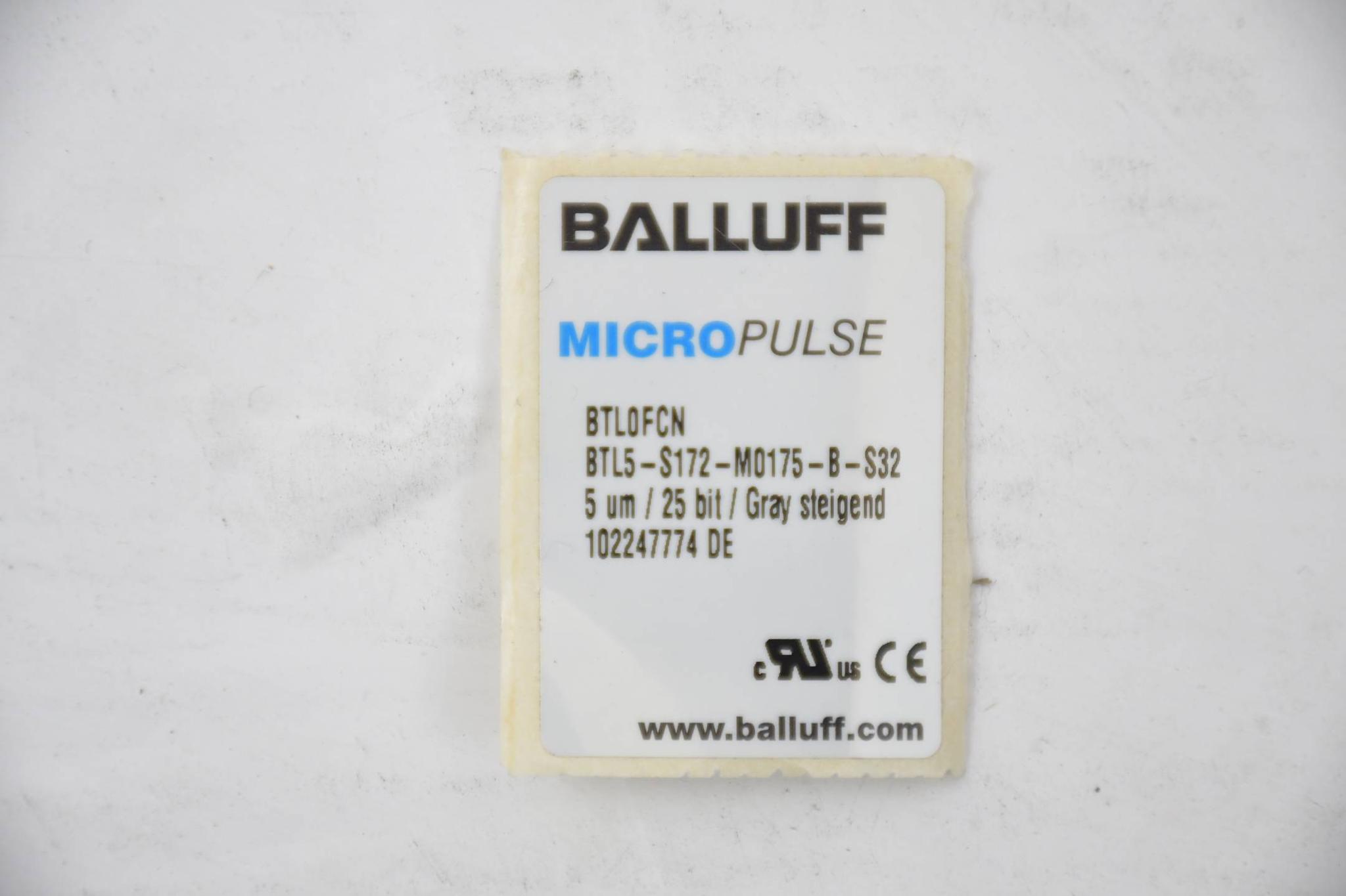 Produktfoto 3 von Balluff Micropulse Wegaufnehmer BTL5-S172-M0175-B-S32 ( BTL0FCN )