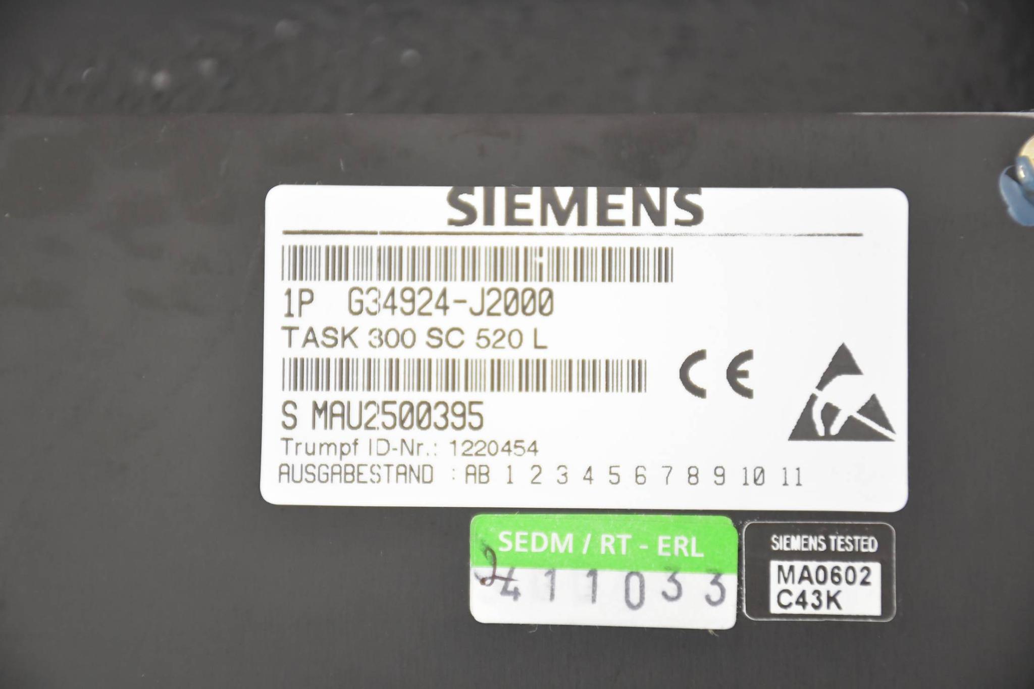 Produktfoto 3 von Trumpf Bedienpanel TASC Terminal Task 300 SC 520 L ( Siemens G34924-J2000 )