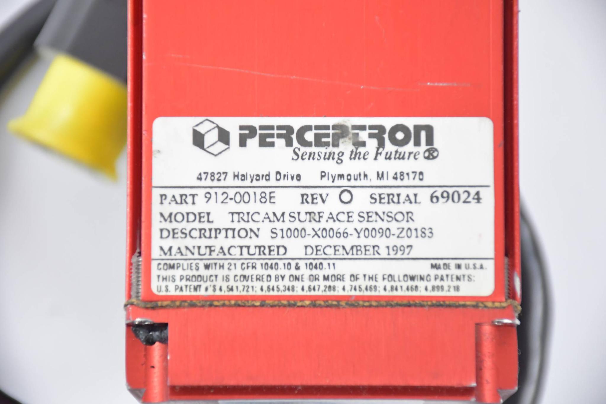 Produktfoto 2 von Perceptron Tricam Oberflächensensor 912-0018E ( S100-X0066-Y0090-Z0183 )