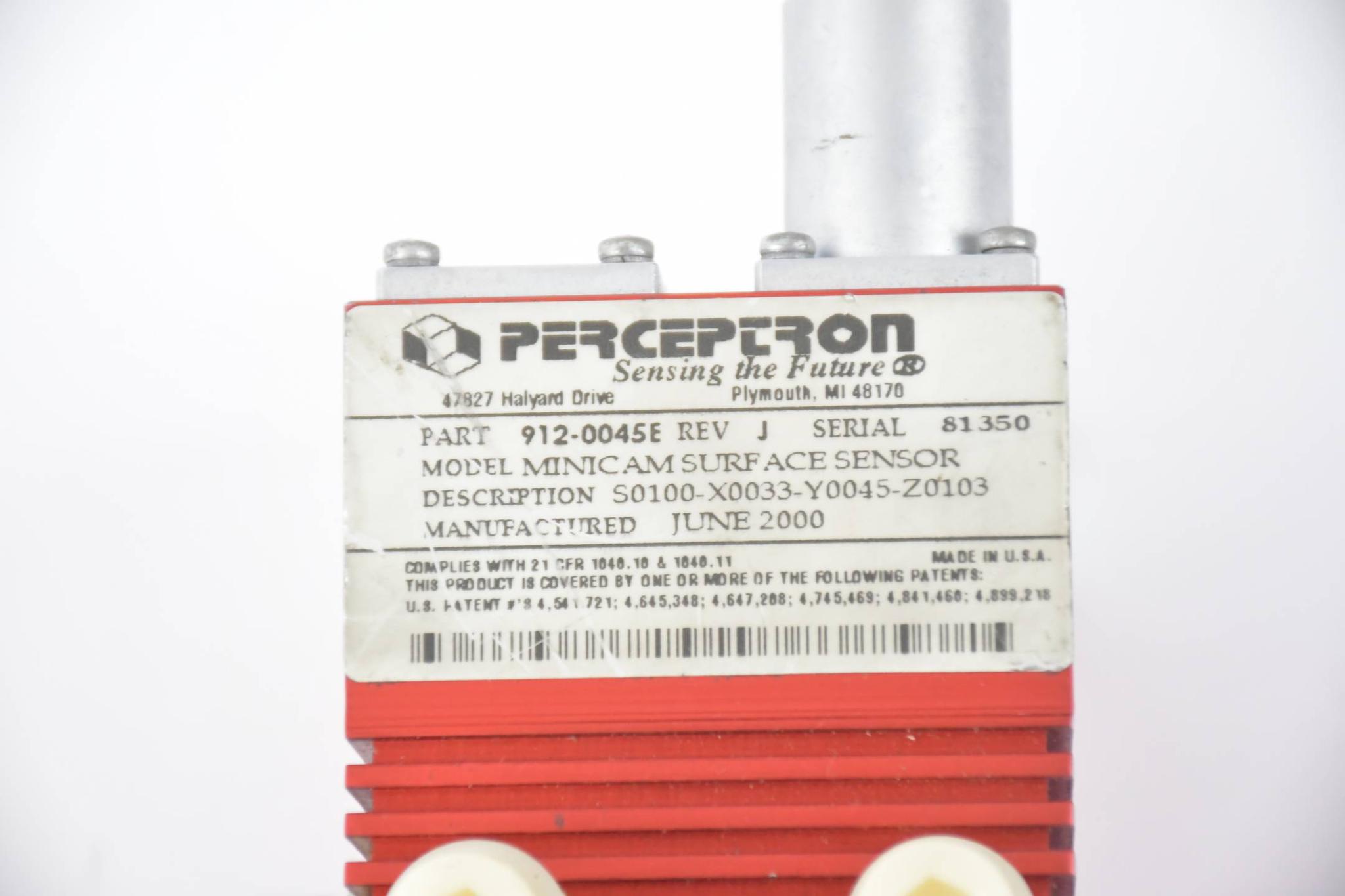 Produktfoto 2 von Perceptron Minicam Oberflächensensor 912-0045E ( S0100-X00300-Y0045-Z0103 )