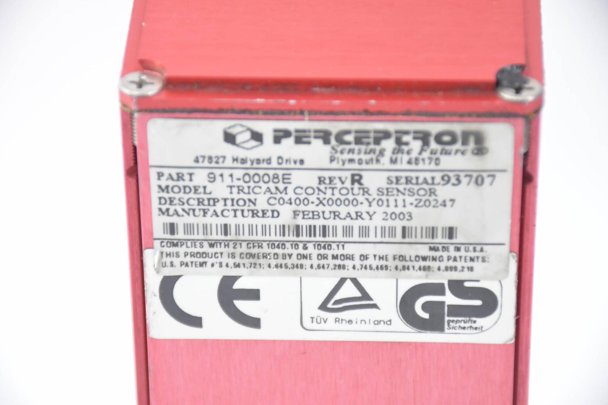 Produktfoto 2 von Perceptron Tricam Kontursensor 911-0008E ( C400-X0000-Y0111-Z0247 )