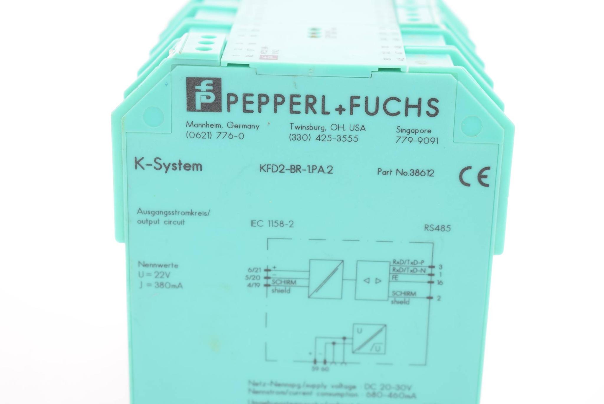 Produktfoto 2 von Pepperl + Fuchs Segmentkoppler KFD2-BR-1.PA.2 ( 38612 )