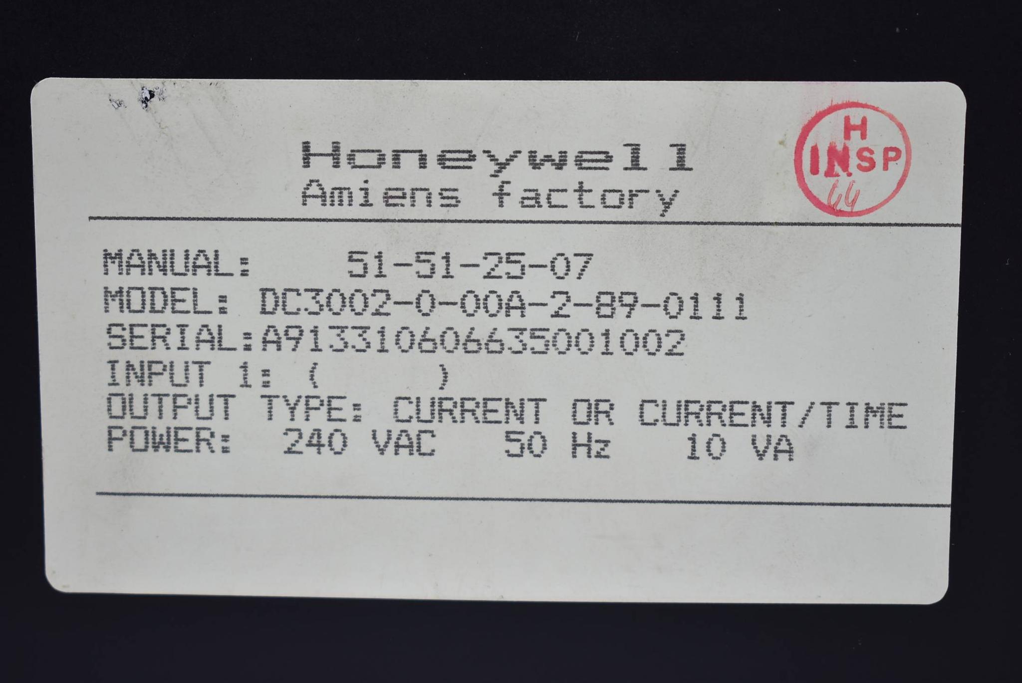 Produktfoto 2 von Honeywell Controller 51-51-25-07 DC3002-0-00A-2-89-0111