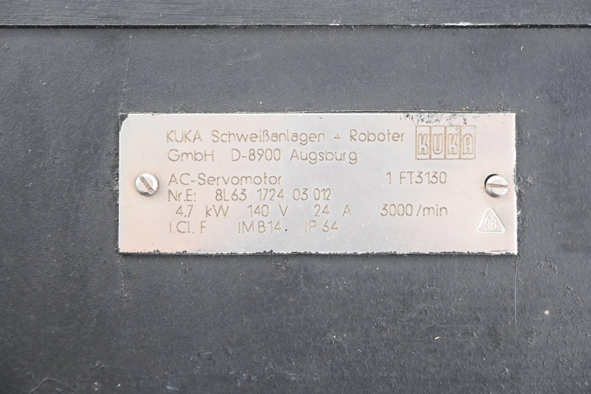 Produktfoto 3 von KUKA AC-Servomotor 1 FT3130 ( 1FT3130 ) 4,7kW 3000/min