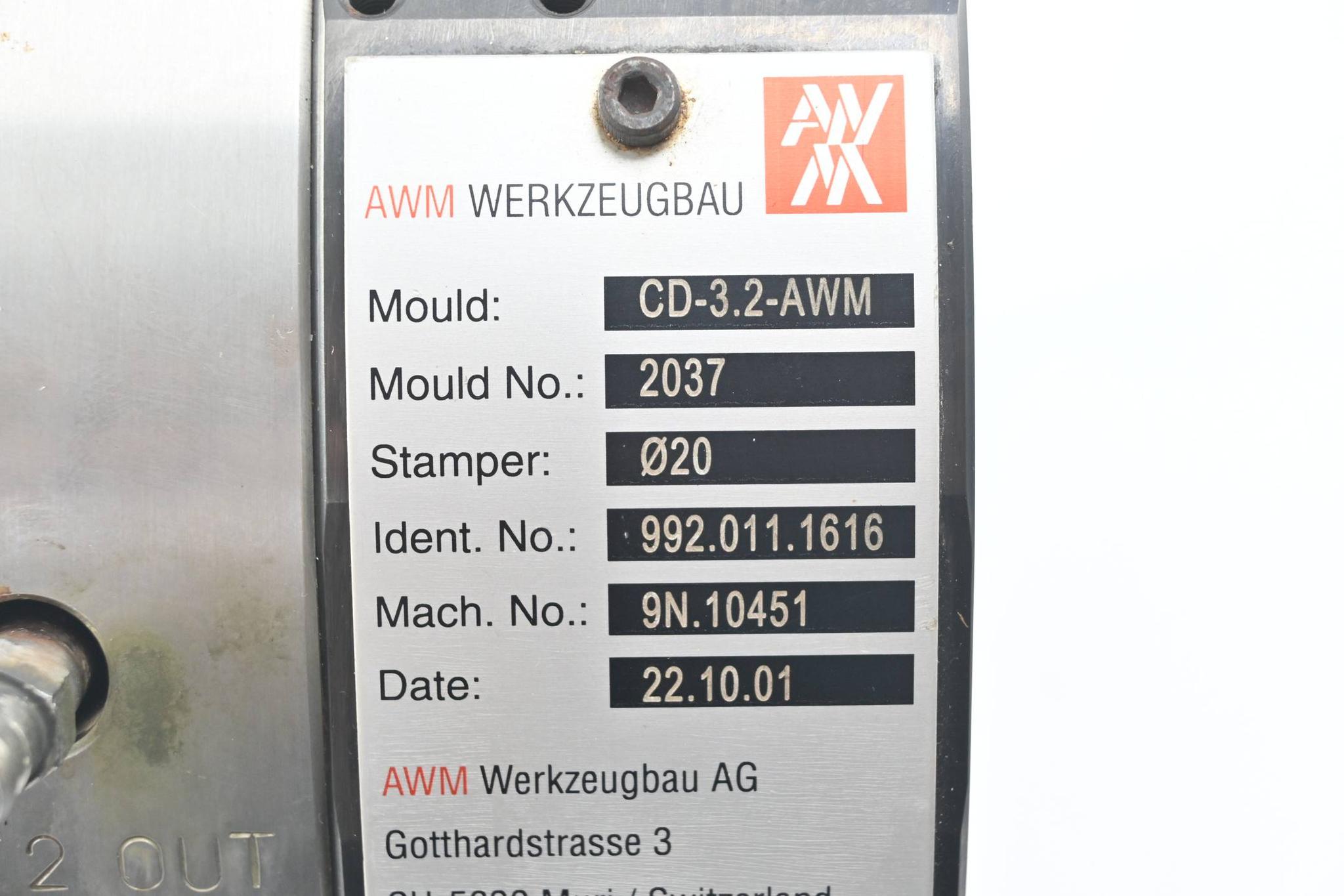 Produktfoto 2 von AWM Werkzeugbau CD-3.2-AWM ( 2037 ) 992.011.1616