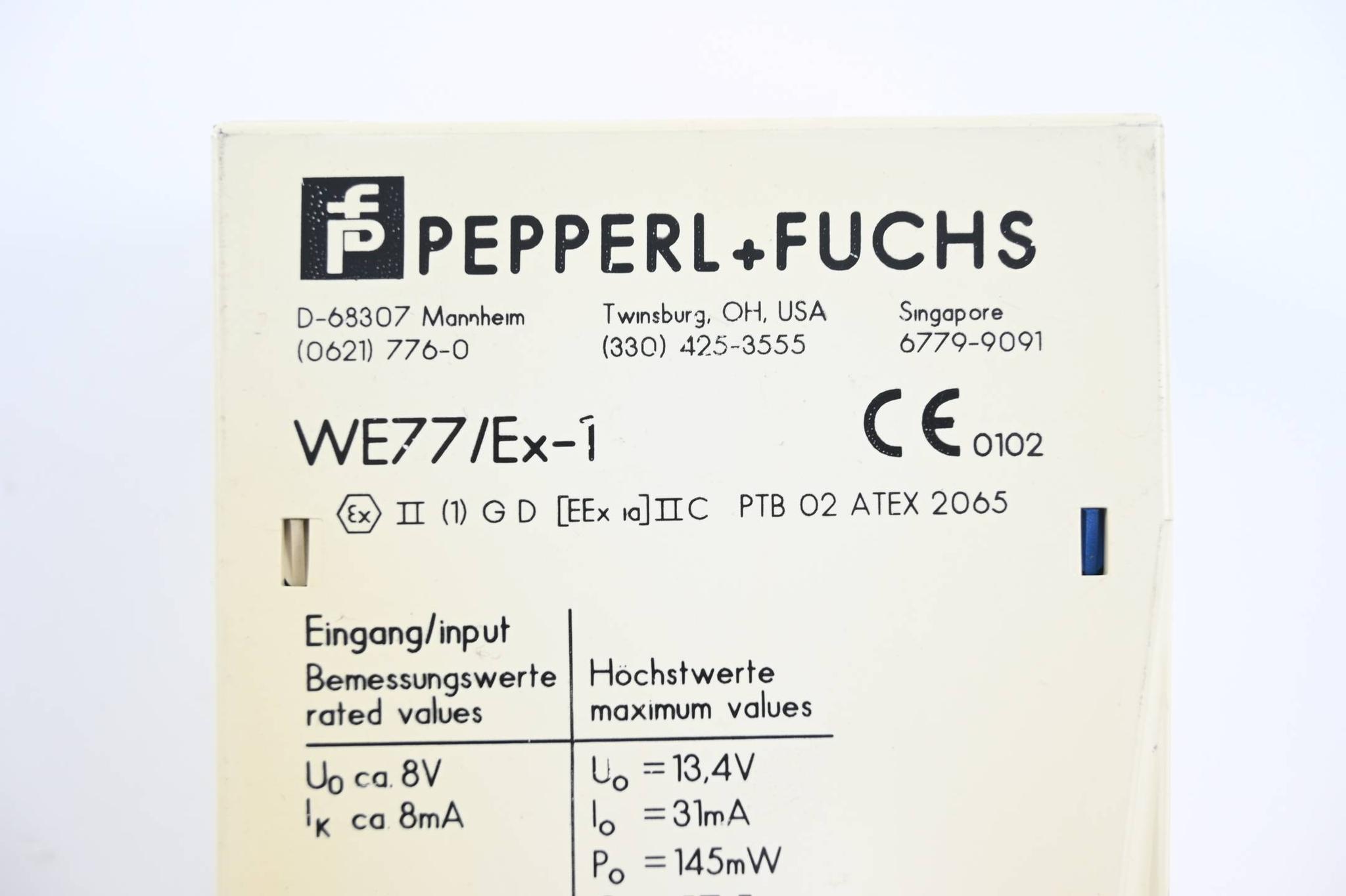 Produktfoto 2 von Pepperl+Fuchs Schaltverstärker WE77/Ex-1 ( 129197 )