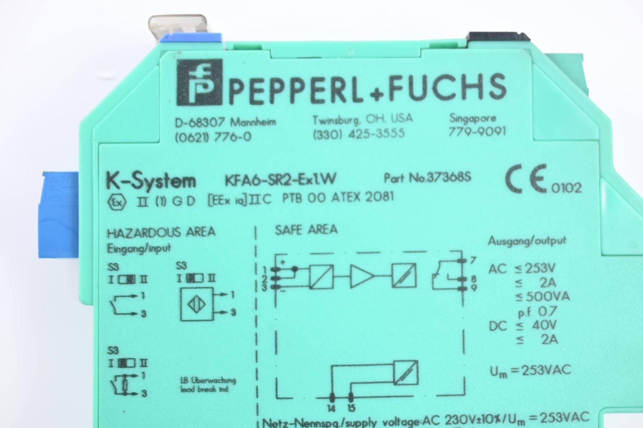 Produktfoto 2 von Pepperl+Fuchs Trennschaltverstärker KFA6-SR2-Ex1.W ( 37368S )