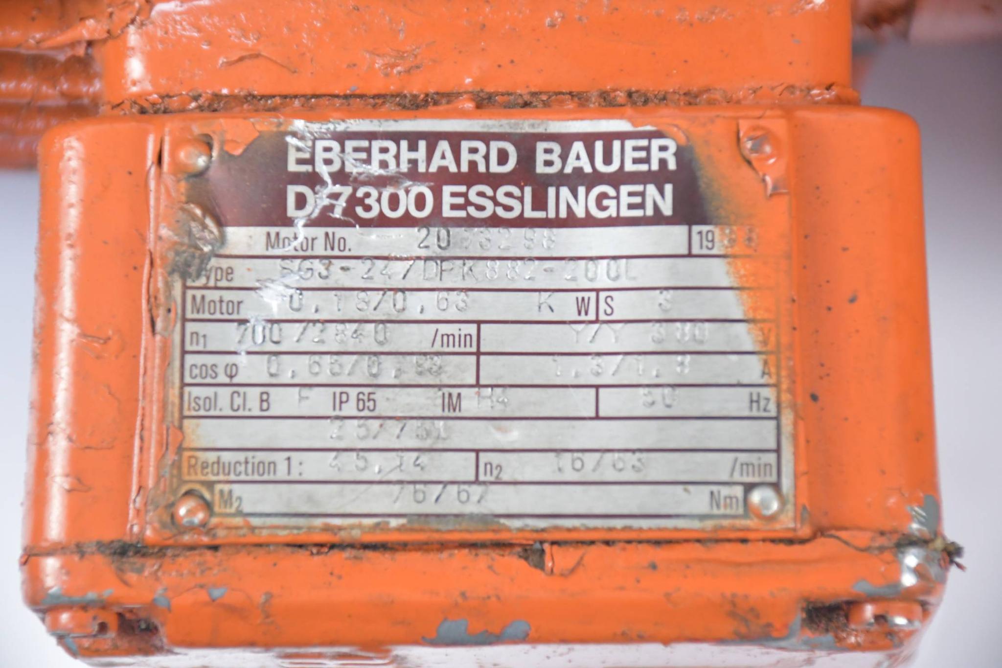 Produktfoto 2 von Eberhard Bauer Getriebemotor SG3-24/DPK882-200L