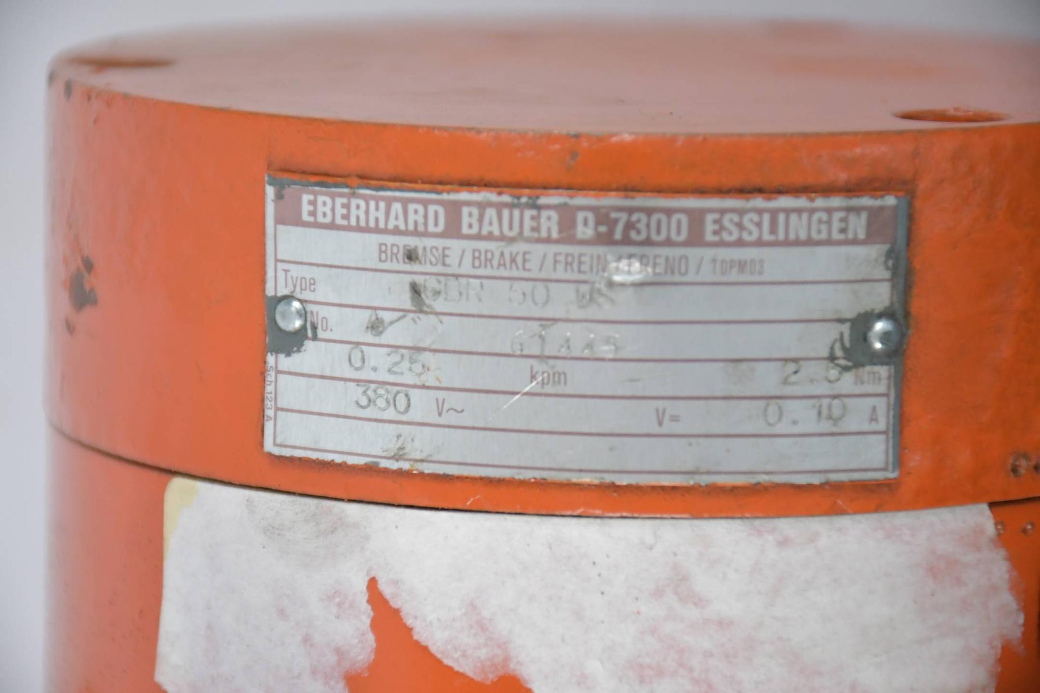 Produktfoto 3 von Eberhard Bauer Getriebemotor DKP S82S72-0H/200-V 3172 inkl. Bremse GBR 50 WS