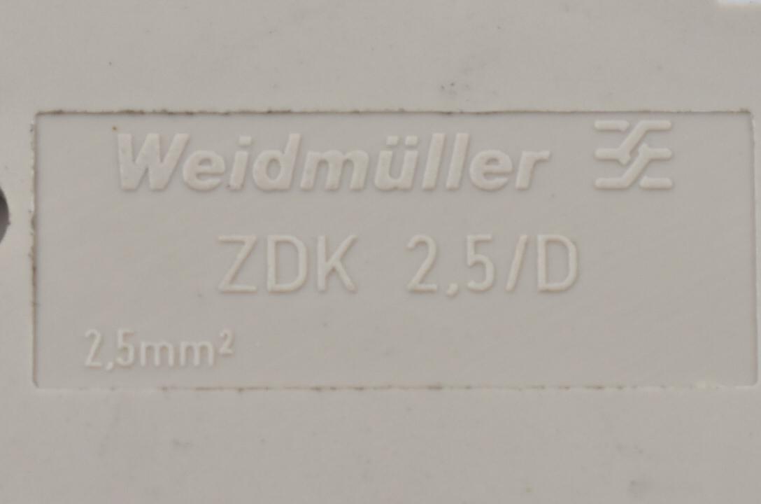 Produktfoto 2 von Weidmüller Reihenklemmen ZDK 2,5/D ( VE 10 Stück )