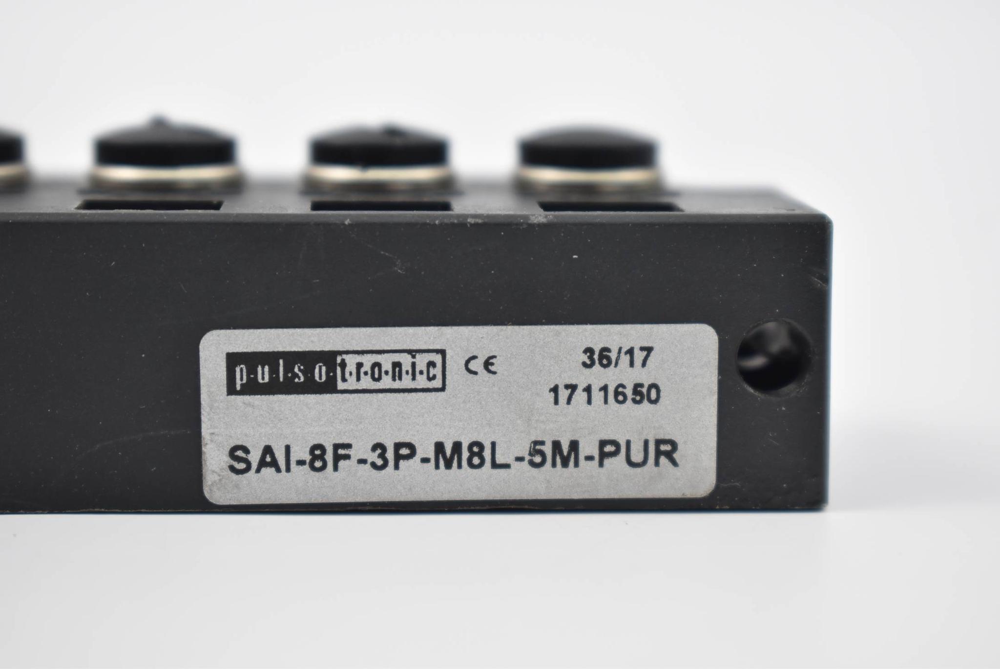 Produktfoto 3 von Pulsotronic Sensor-Aktor-Verteiler 15-30VDC 6A SAI-8F-3P-M8L-5M-PUR ( 0,69 m )