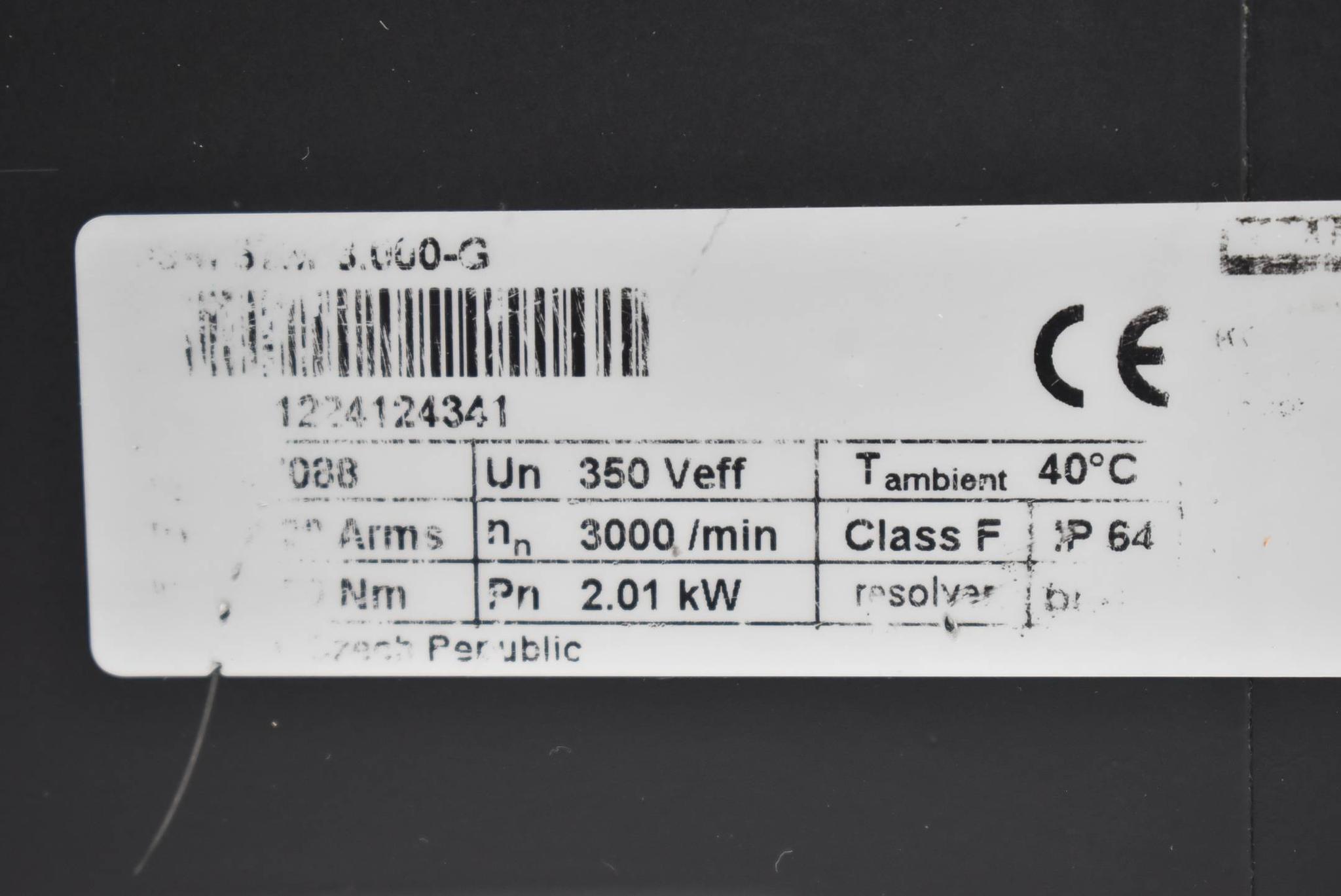 Produktfoto 5 von Kollmorgen Servomotor wahrscheinlich 6SM 57M-3000-G ( 2,01kW 3000U/min. )