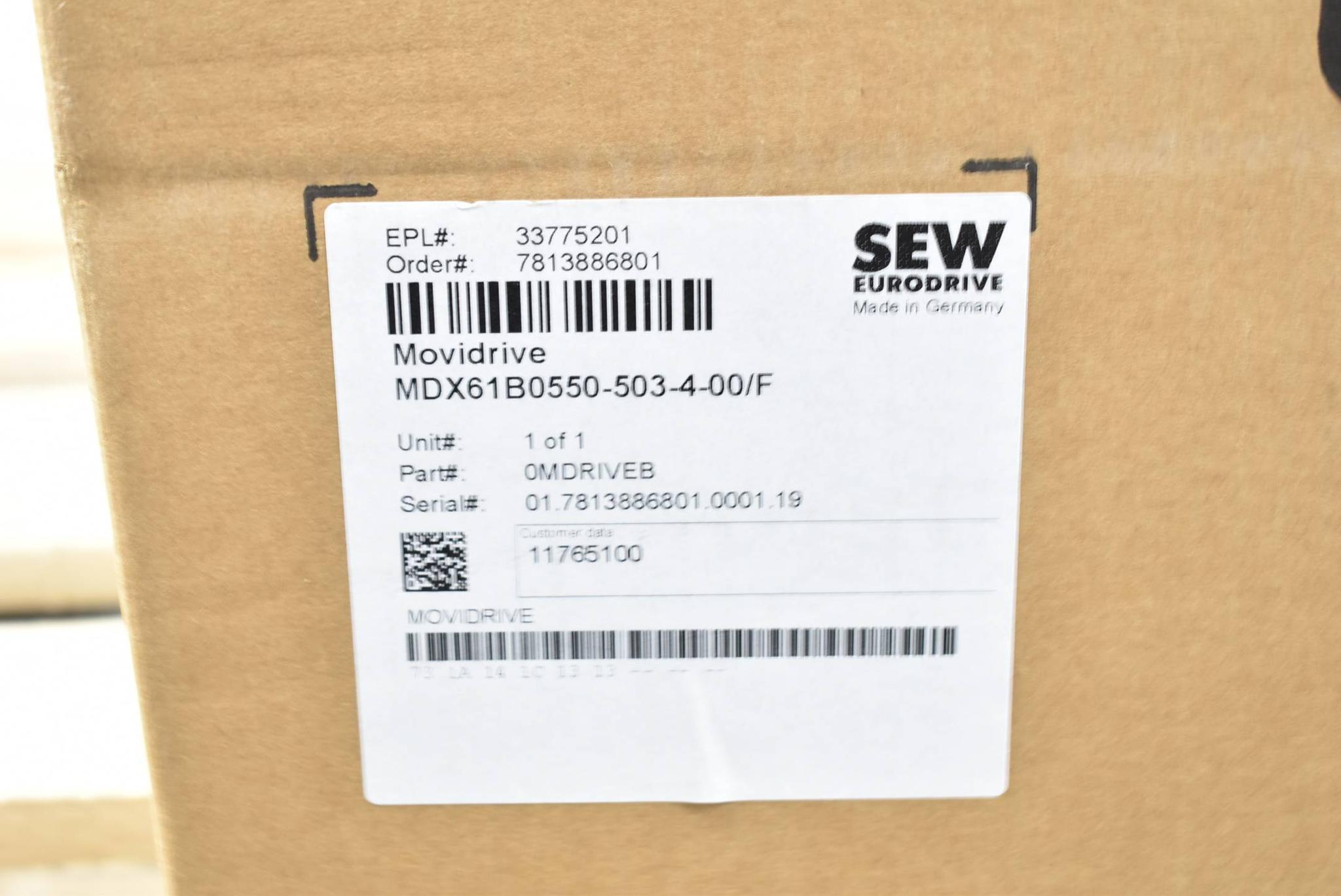 Produktfoto 4 von SEW Eurodrive Movidrive B Umrichter MDX61B0550-503-4-00/F MDX61B0550-503-4-00