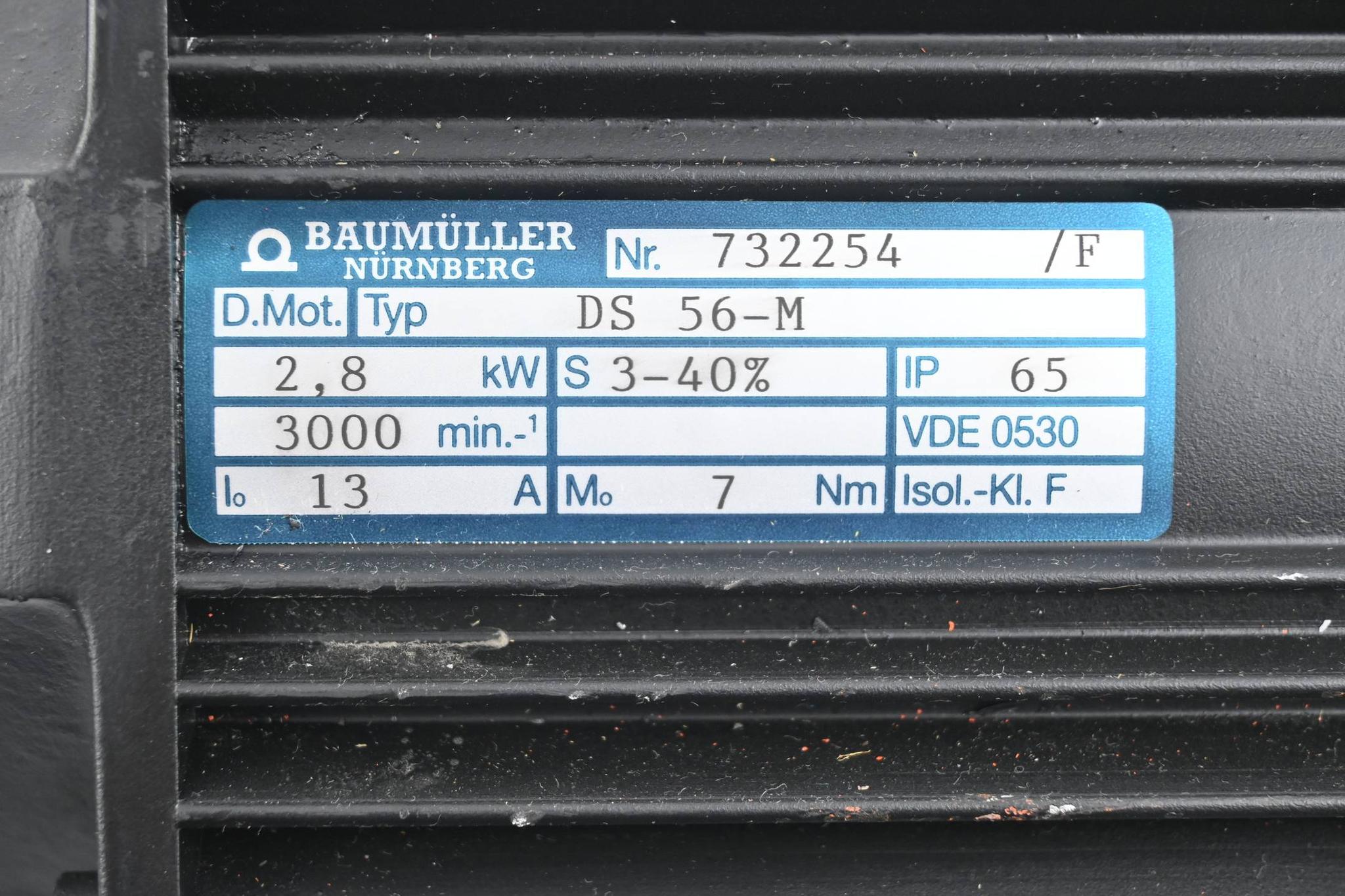 Produktfoto 3 von Baumüller Servomotor DS 56-M ( DS56-M ) 732254 2,8kW 3000min.-1