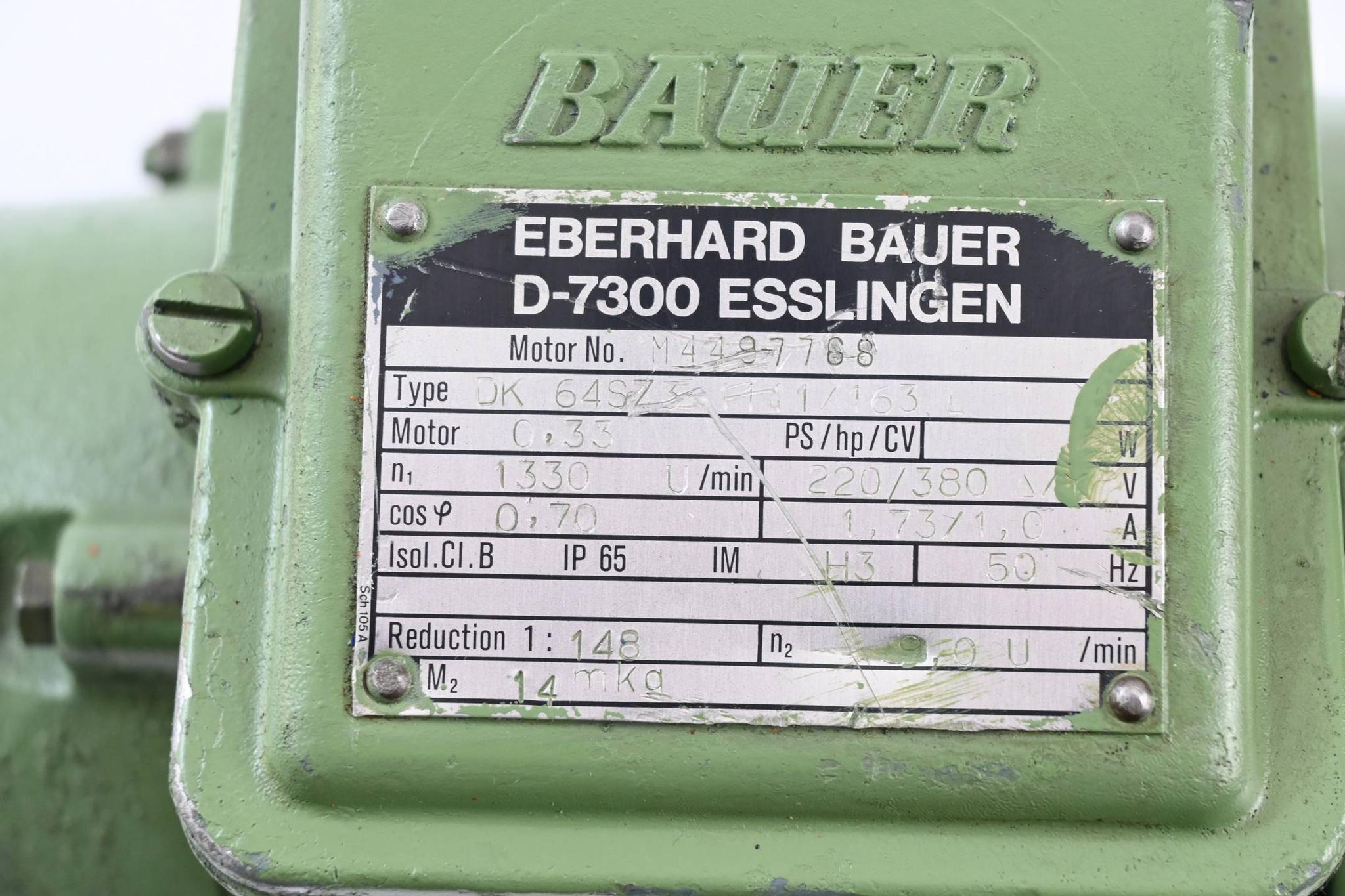 Produktfoto 2 von Eberhard Bauer Elektromotor DK 64SZ3 1111/163 L ( DK 64SZ3-1111/163 L ) 220/380V