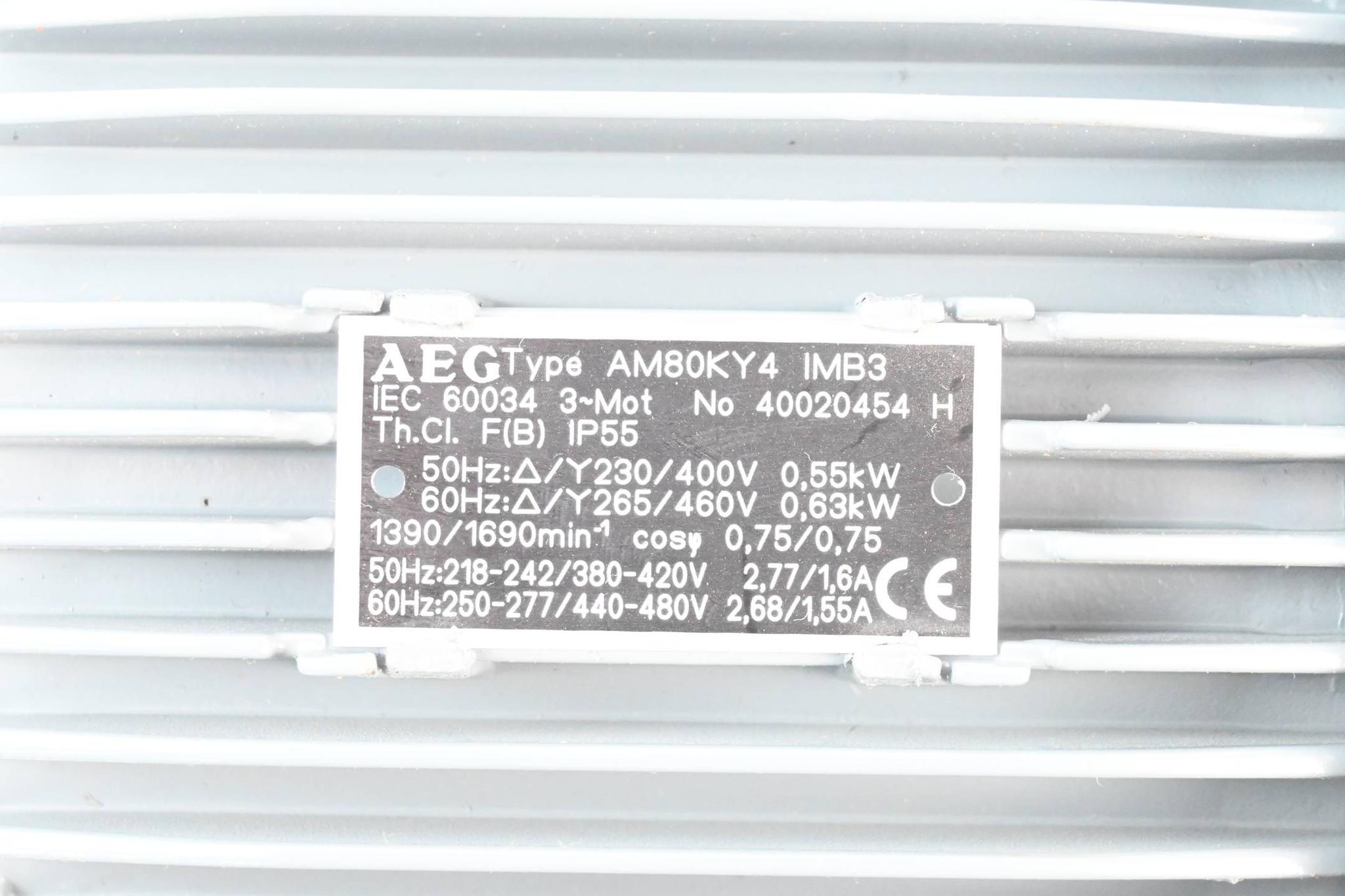 Produktfoto 2 von AEG 3~ Elektromotor AM80KY4 IMB3 ( AM80KY4IMB3 ) 0,75 KW