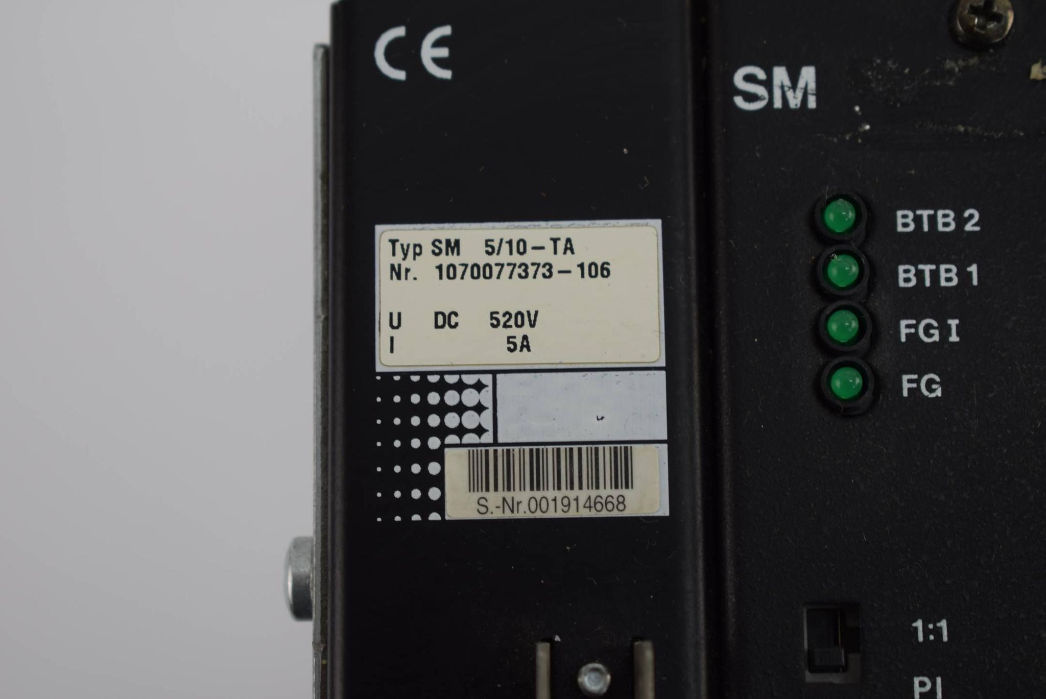 Produktfoto 3 von Rexroth Bosch Servo Modul SM 5/10-TA 1 DC 520V ( 1070077373-106 )