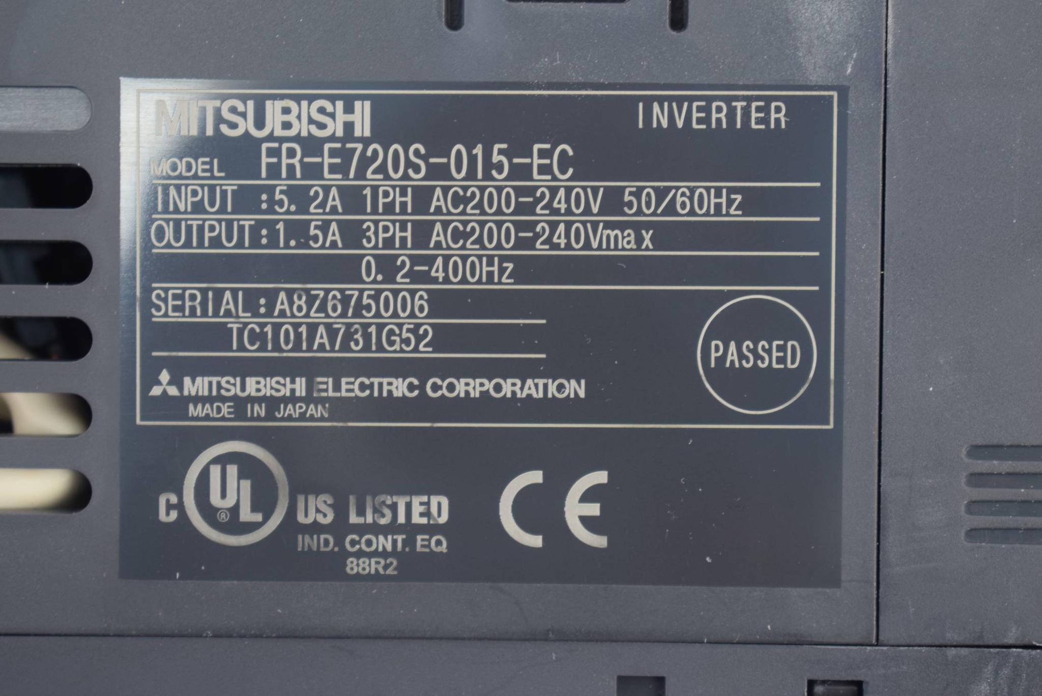 Produktfoto 3 von Mitsubishi FR-E700 series Kompakt Umrichter FR-E720S-015-EC