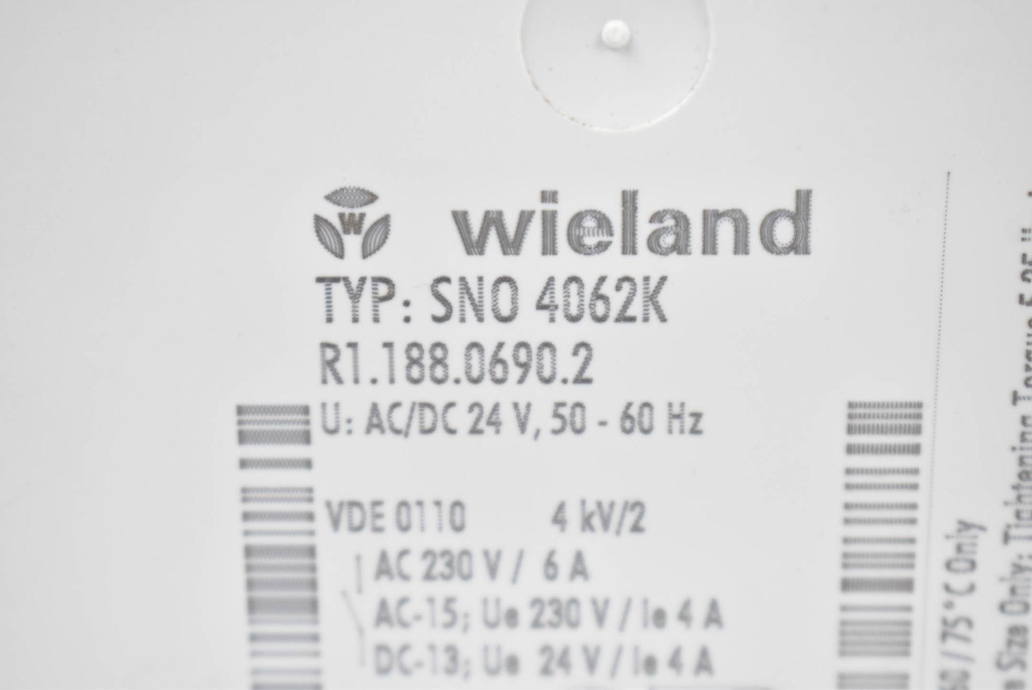 Produktfoto 2 von Wieland Schleicher Sicherheitsrelais SN0 4062K ( R1.188.0690.2 )