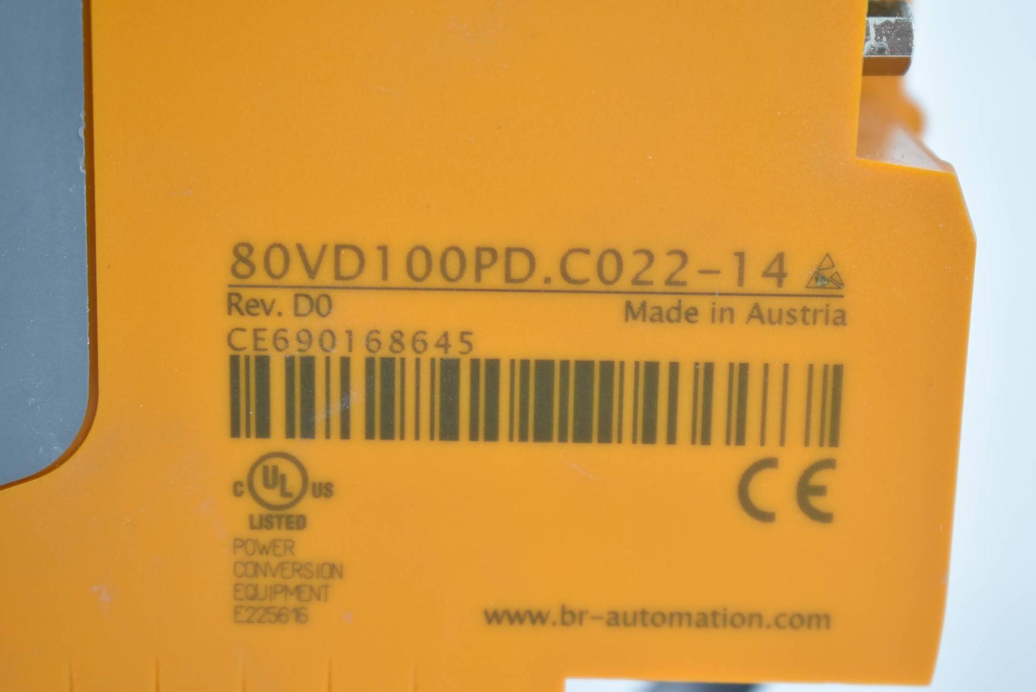 Produktfoto 2 von B&R ACOPOS micro 100D Servo Wechselrichtermodul 80VD100PD.C022-14 Rev. D0