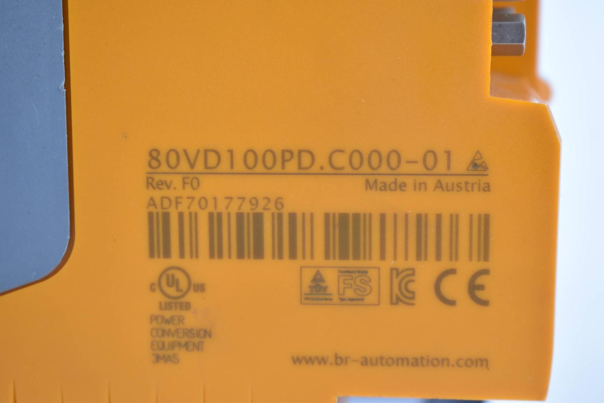 Produktfoto 3 von B&R ACOPOS micro 100D Servo Wechselrichtermodul 80VD100PD.C000-01 Rev. F0