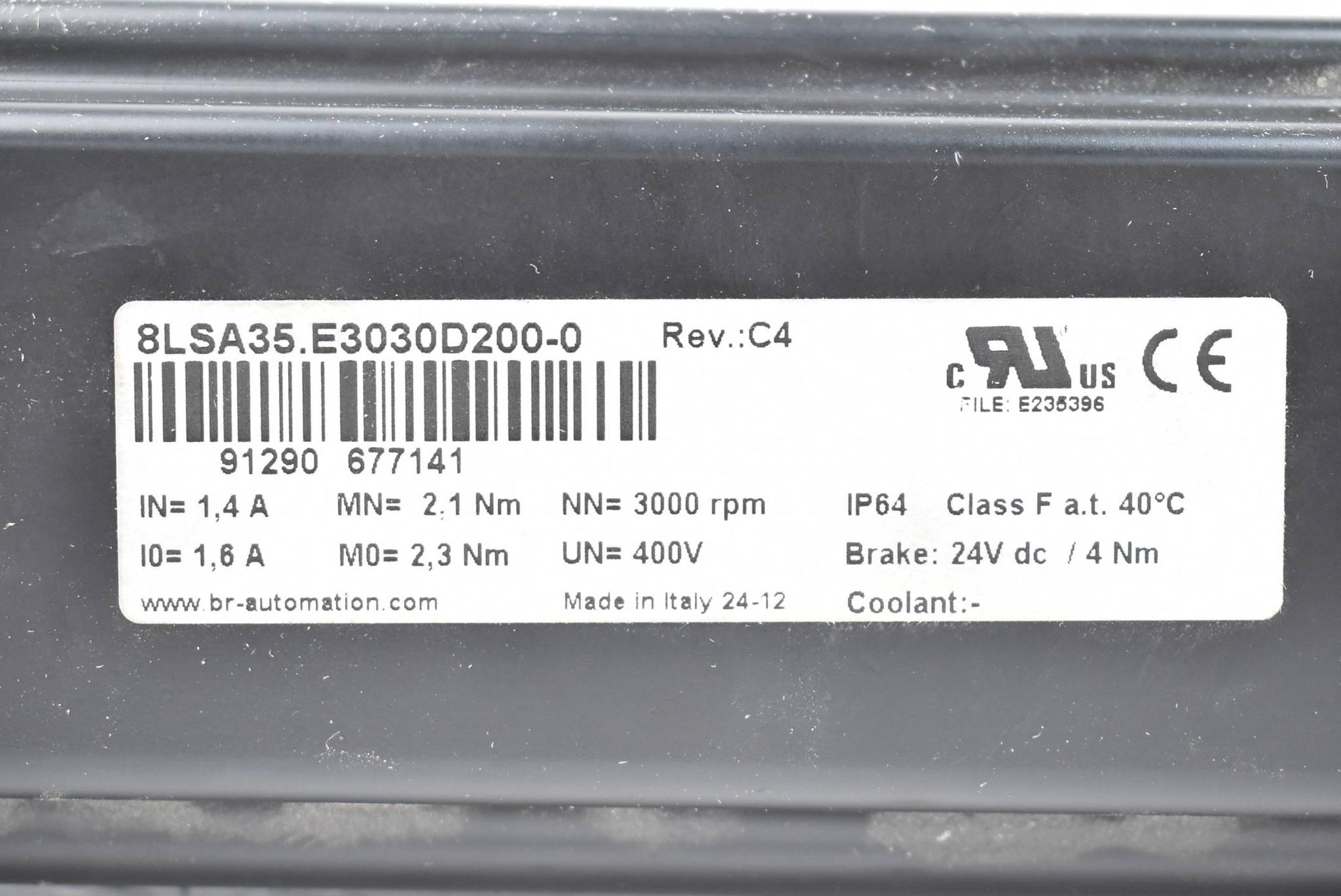 Produktfoto 2 von B&R Automation Synchron-Motor 8LSA35.E3030D200-0 Rev. C4