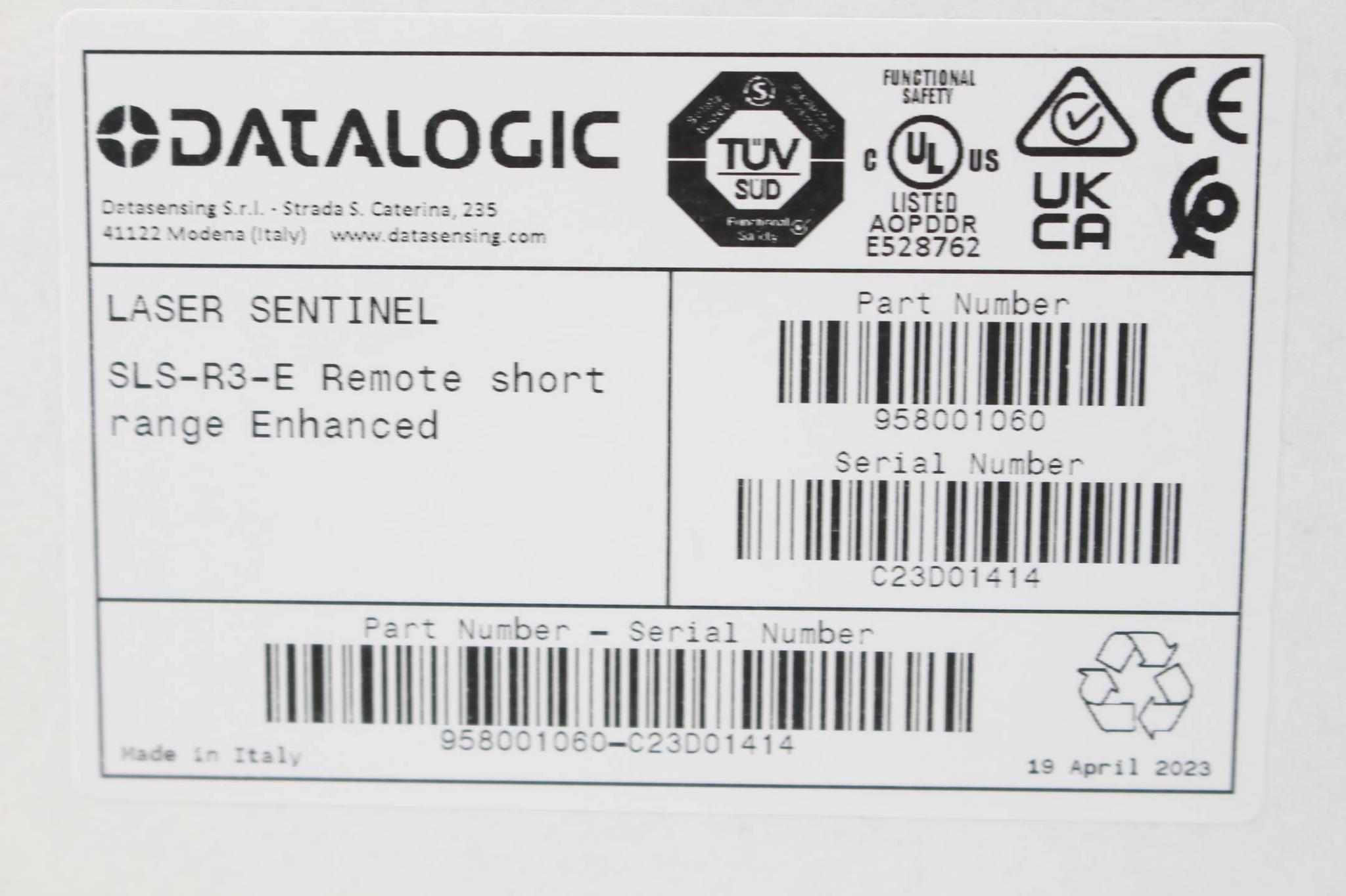 Produktfoto 1 von Datalogic SLS-R3-E Laser Sentinel ( 958001060 )