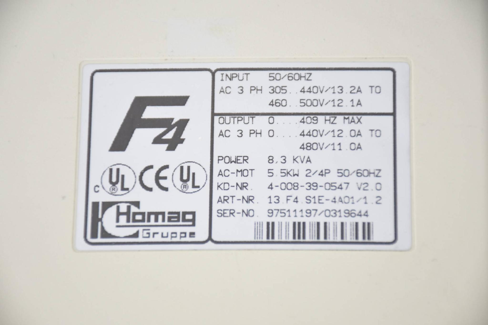 Produktfoto 3 von KEB Combivert F4 Frequenzumrichter 13.F4.S1E-4AO1/1.2 ( 13.F4.S1E-4A01/1.2 )