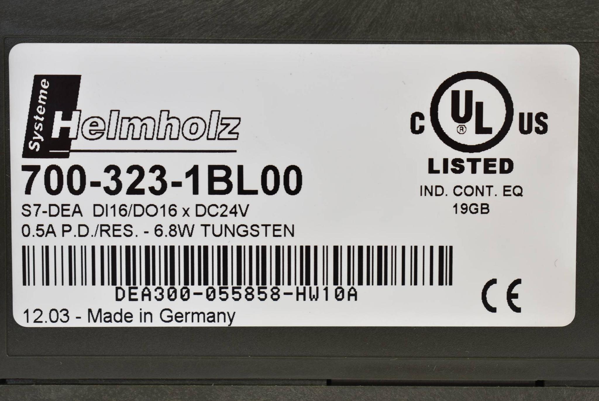 Produktfoto 3 von Helmholz S7-DEA Digitalbaugruppe Modul DI16/DO16 x DC24V 0,5A 700-323-1BL00