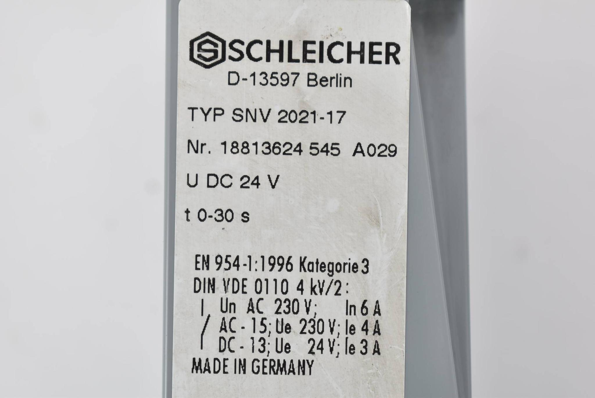 Produktfoto 2 von Schleicher Zeitrelais DC24V 0-30s SNV 2021-17