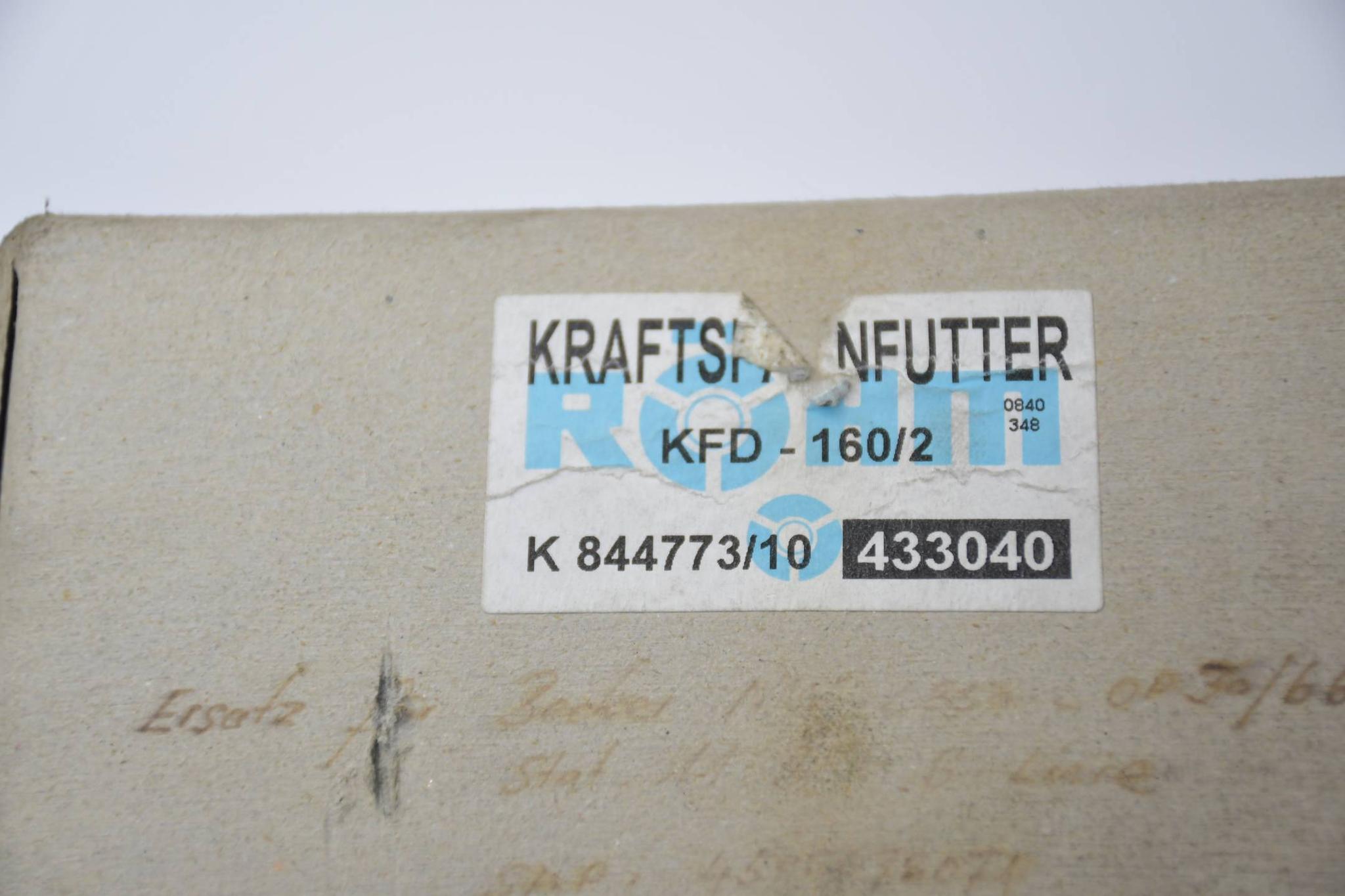 Produktfoto 4 von Röhm Kraftspannfutter KFD-160/2 1W-433040/528-889169-00