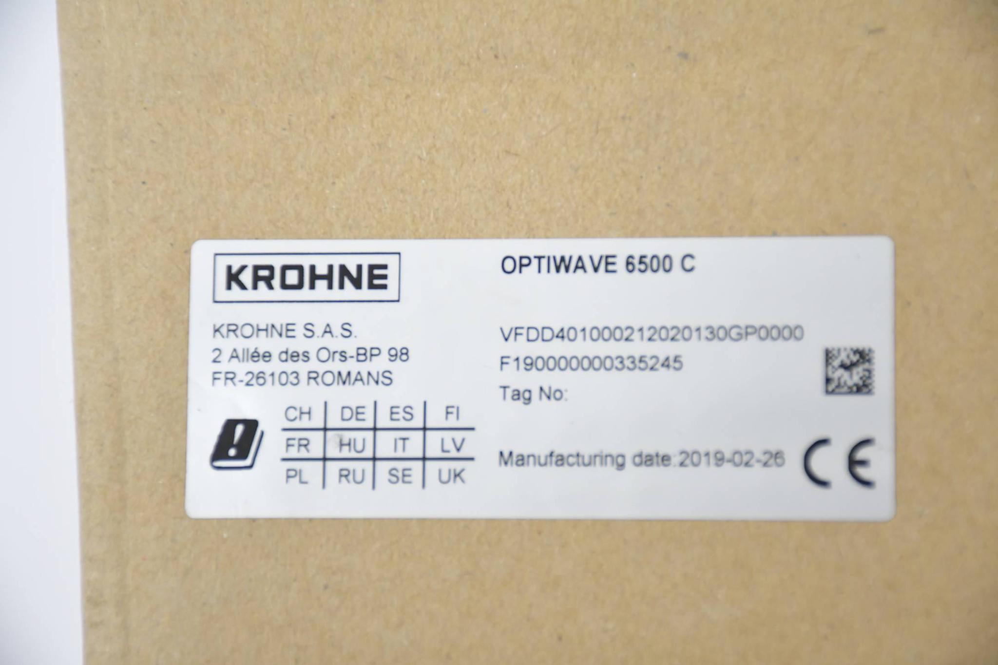 Produktfoto 1 von Krohne Füllstandmessgerät Optiwave 6500 C VFDD401000212020130GP0000