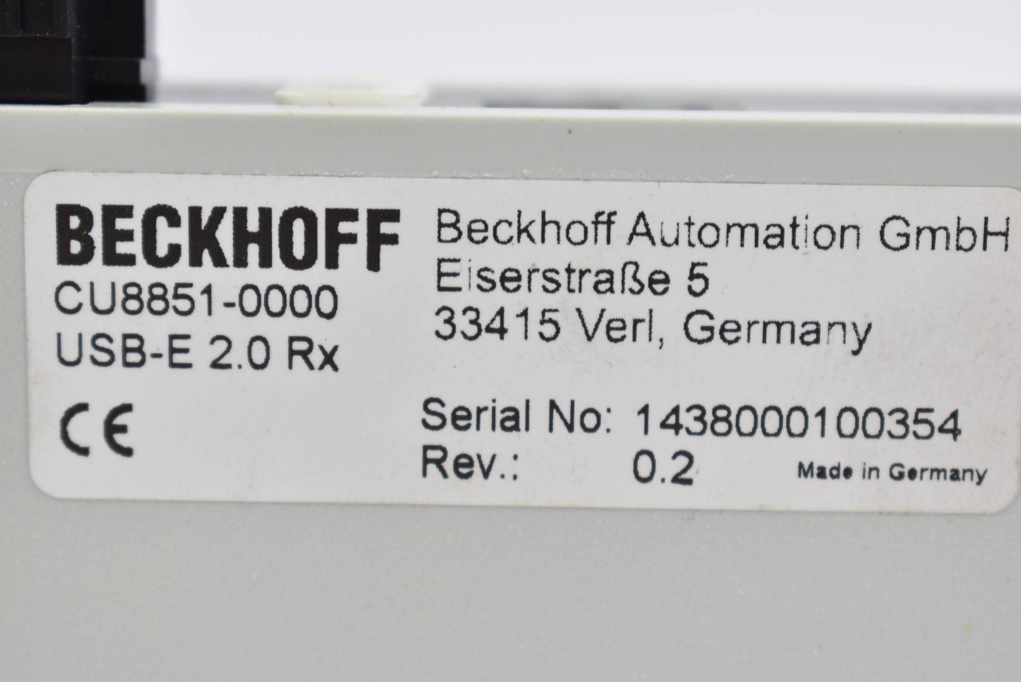 Produktfoto 2 von Beckhoff USB-Verlängerung USB-Extended-2.0-Empfängerbox CU8851-0000