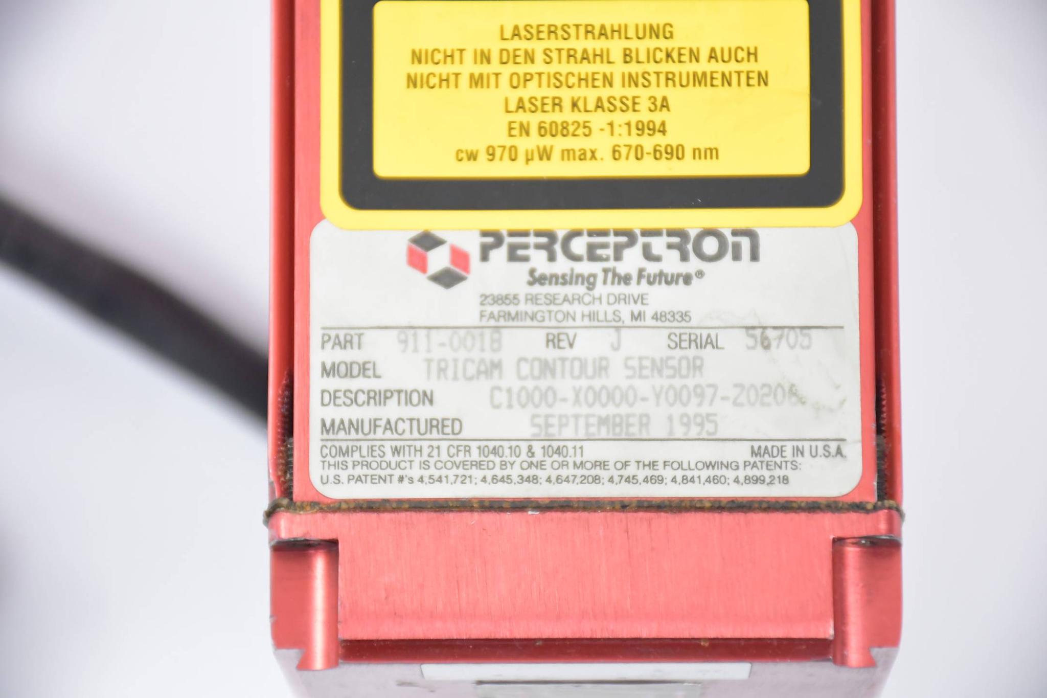 Produktfoto 2 von Perceptron Tricam Kontursensor 911-0018 ( C1000-X0000-Y0097-Z0206 )