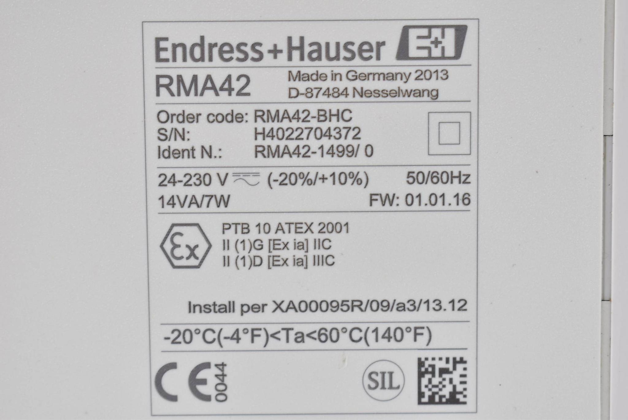 Produktfoto 4 von Endress+Hauser Prozesstransmitter 24-230V 14VA 7W ( RAM42-BHC ) RAM42-1499/0