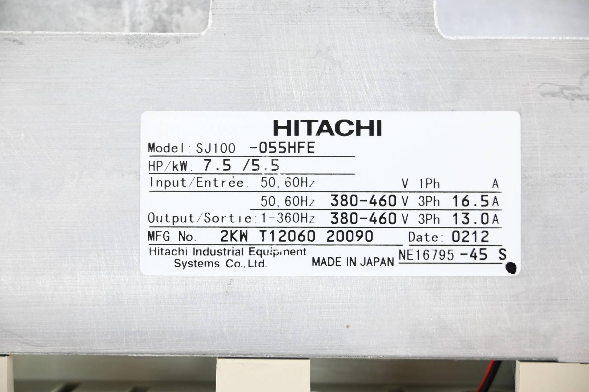 Produktfoto 3 von Hitachi Frequenzumrichter SJ100-055HFE 7,5HP 5,5kW