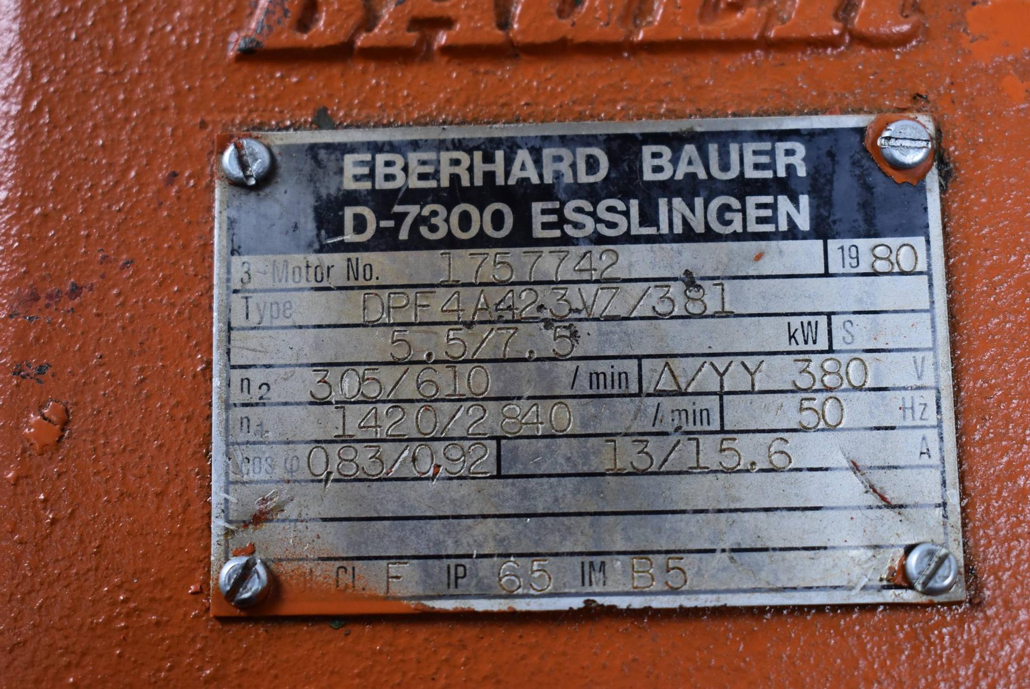 Produktfoto 2 von Bauer Getriebemotor DPF4A42 3VZ/381