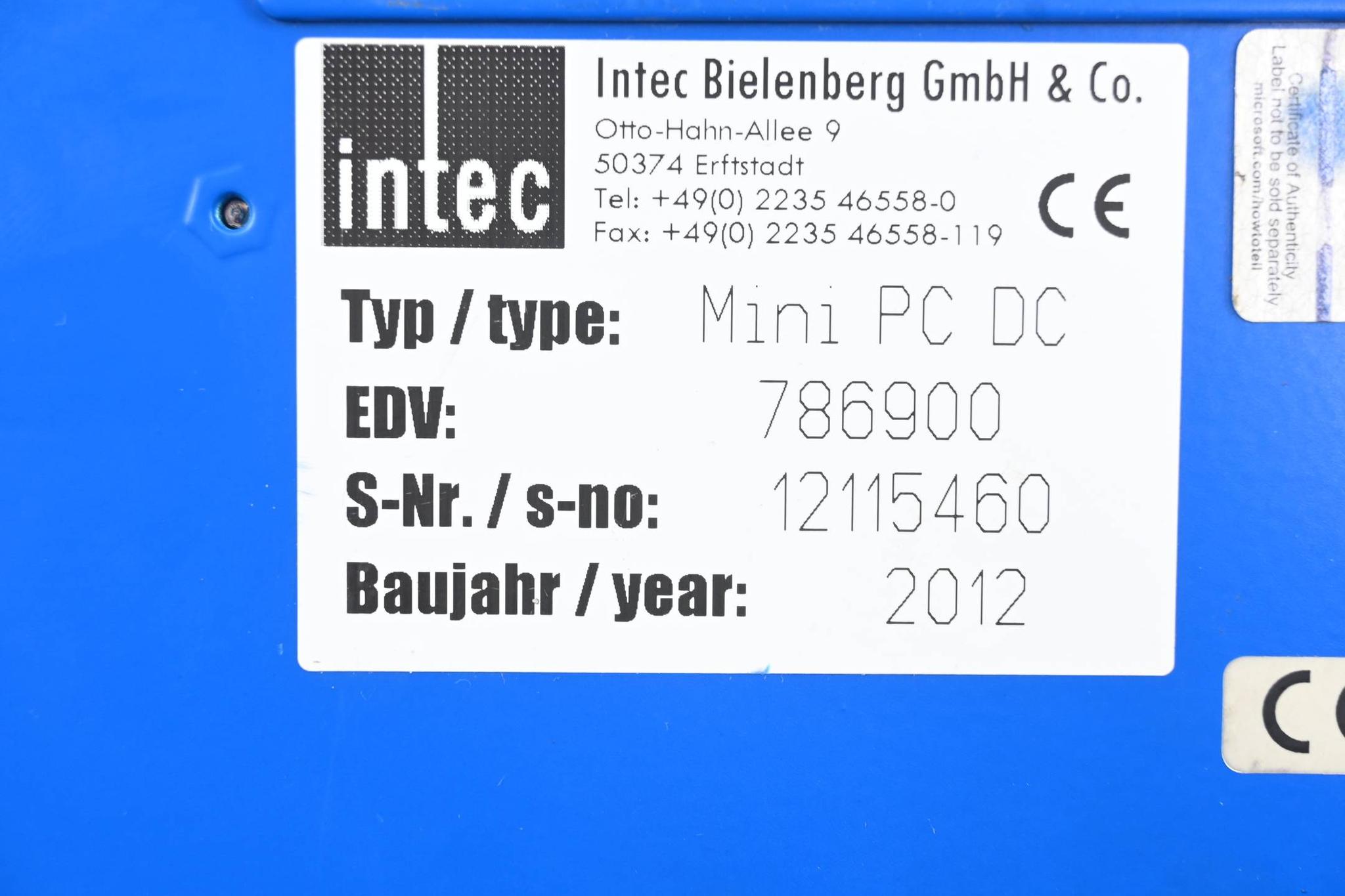 Produktfoto 2 von Intec Bielenberg Mini PC DC ( 786900 )