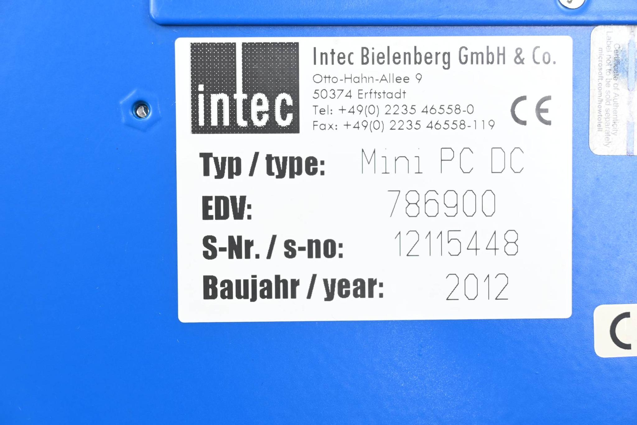 Produktfoto 3 von Intec Bielenberg Mini PC DC ( 786900 )