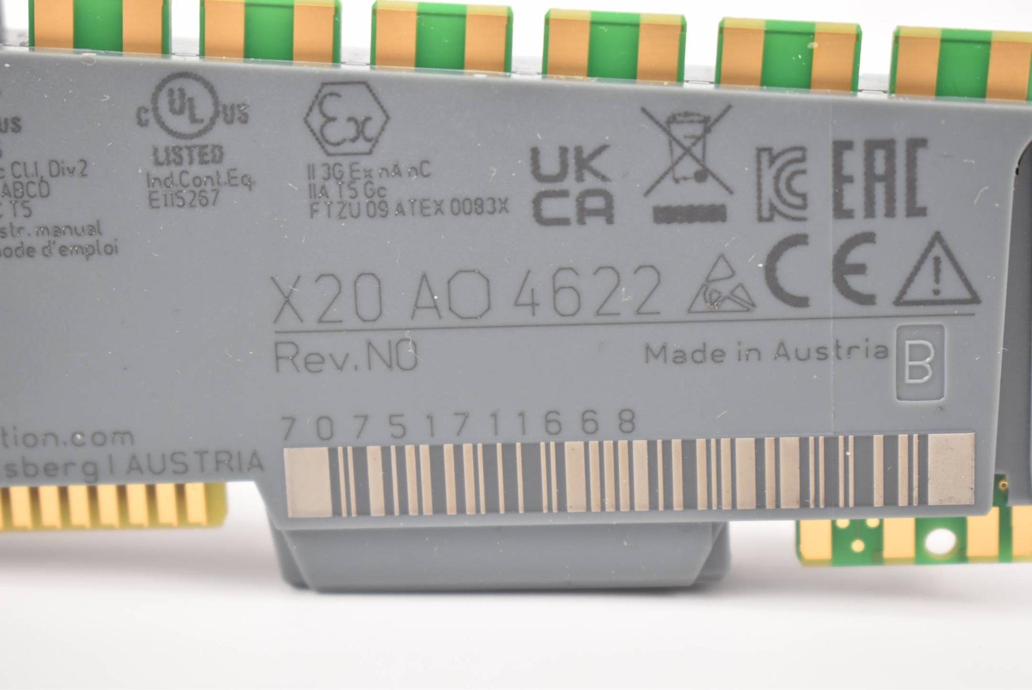 B&R analoges Ausgangsmodul X20 AO 4622 ( X20AO4622 ) X20 A0 4622 Rev. N0