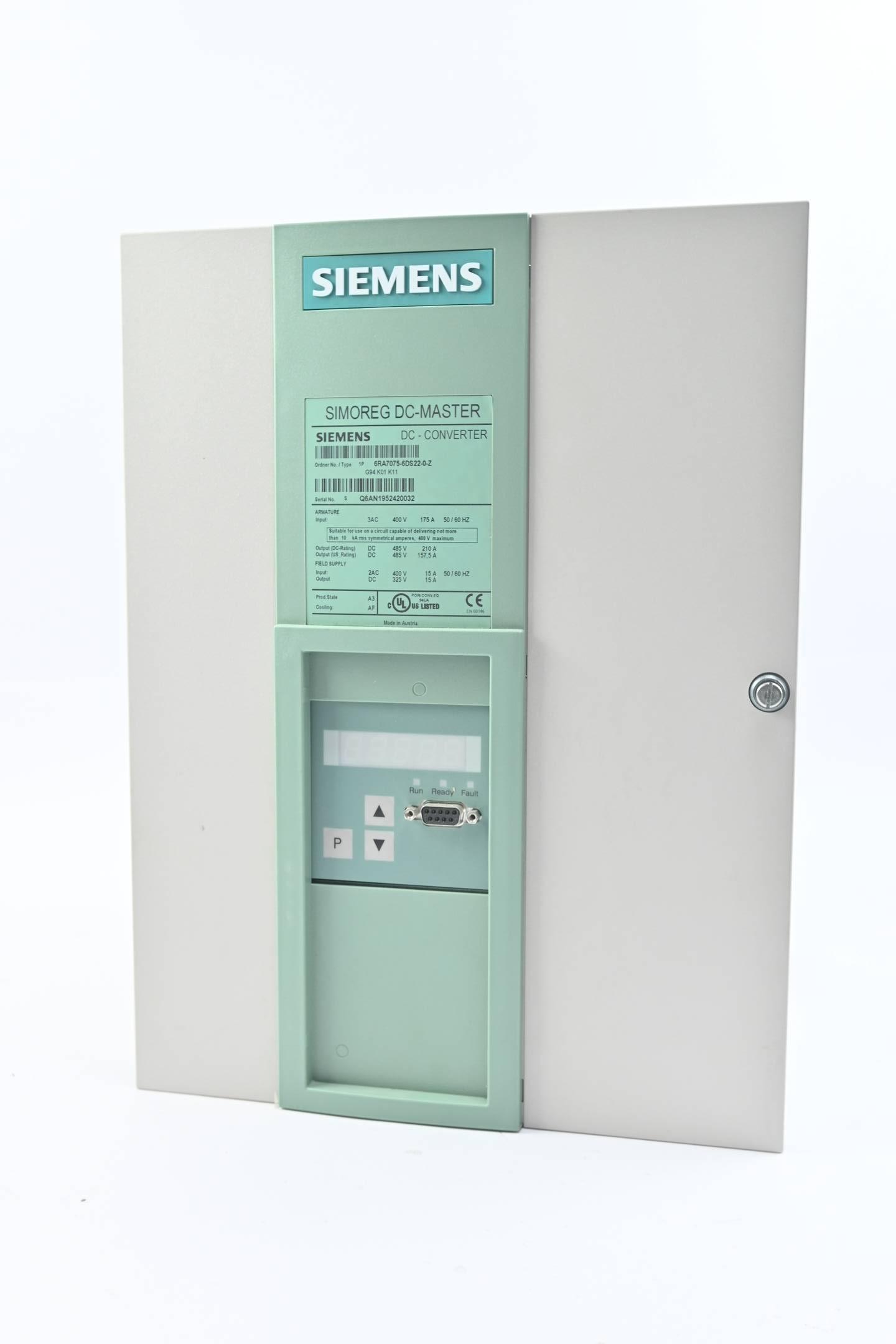 Siemens Simoreg DC-Master 6RA7075-6DS22-0-Z ( 6RA7 075-6DS22-0-Z ) E. A3