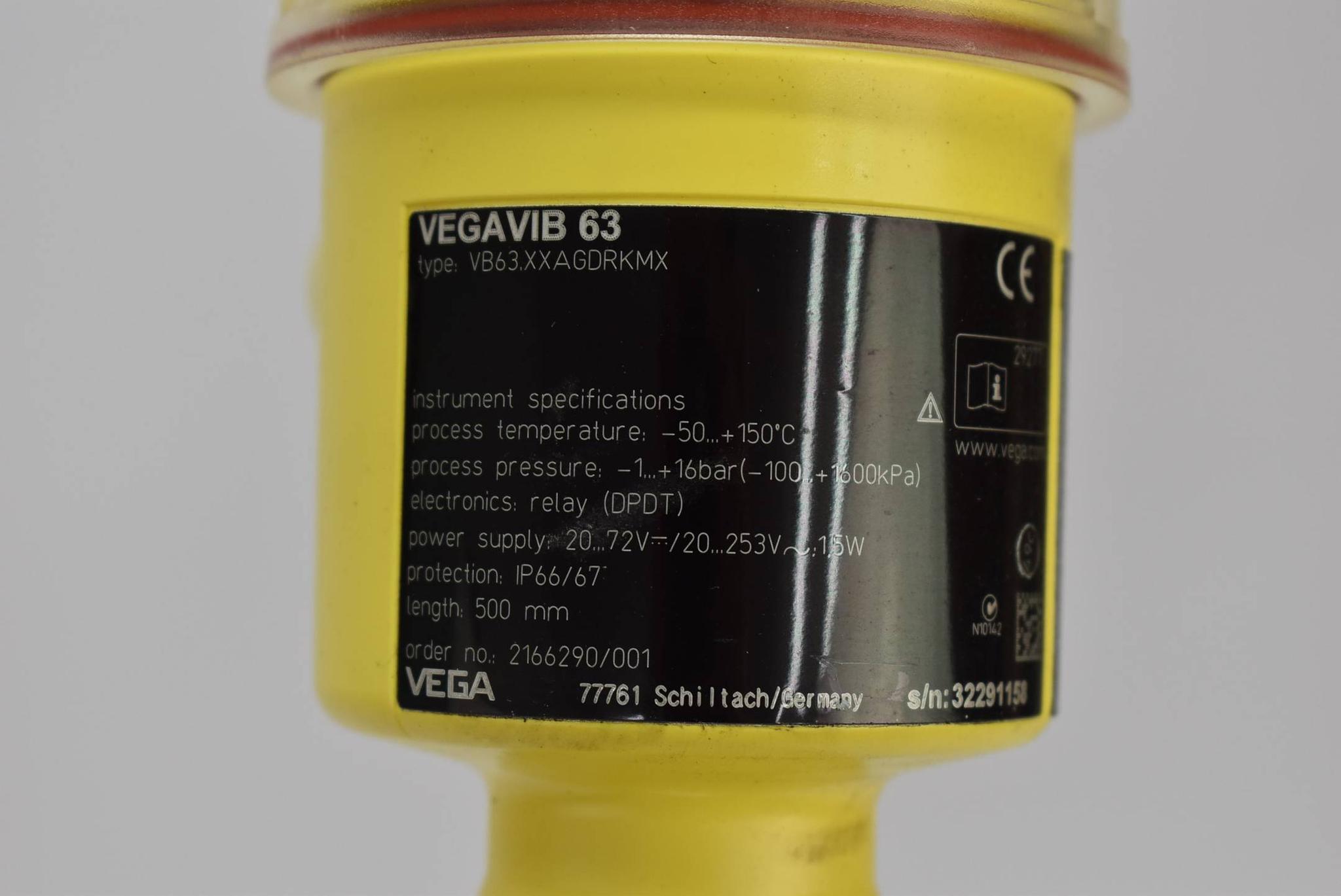 Produktfoto 1 von VEGA VEGAVIB 63 VB63.XXAGDRKMX