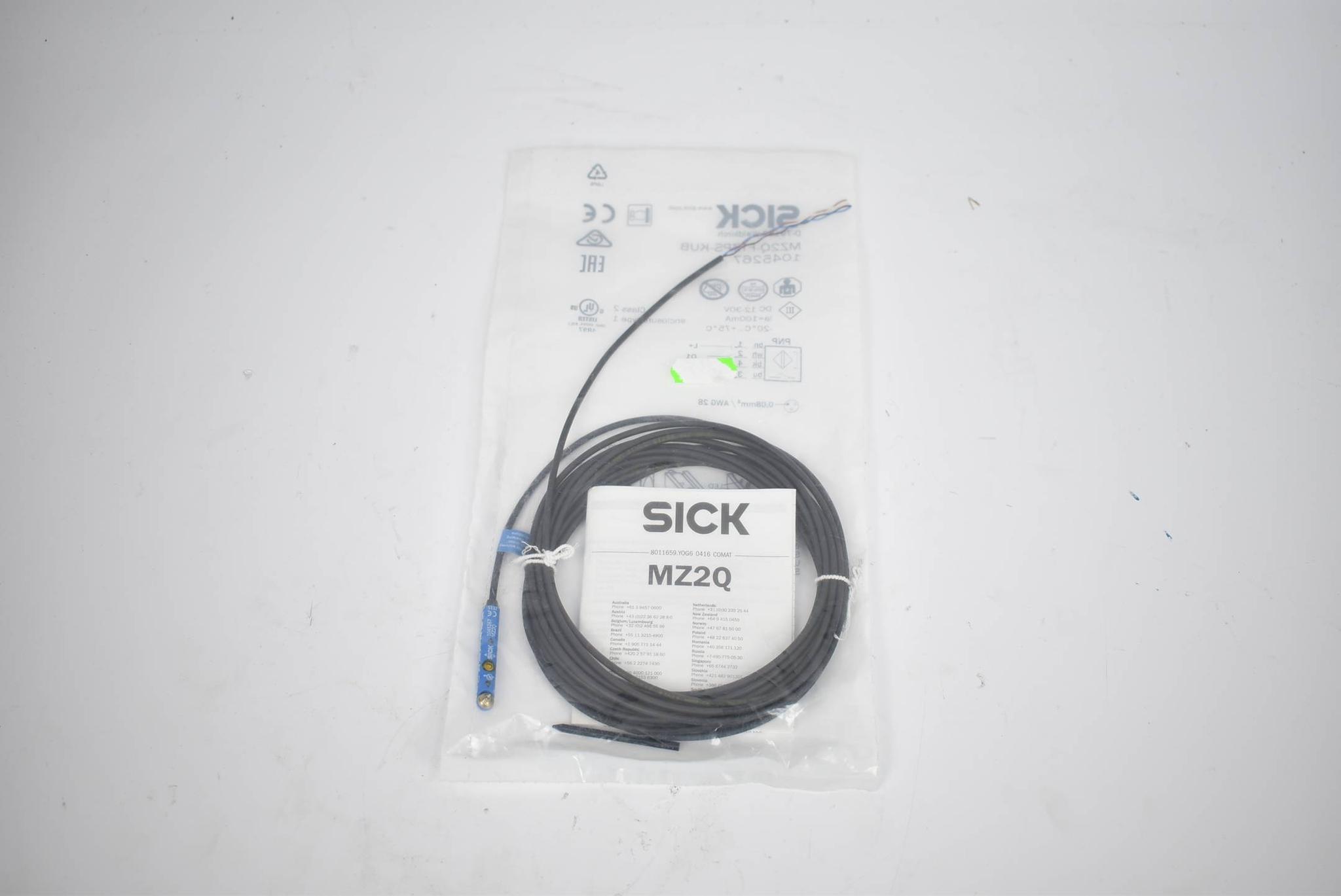 Produktfoto 1 von Sick Sensor für T-Nut-Zylinder DC 12-30V 100mA MZ2Q-FTZPS-KUB ( 1045267 )