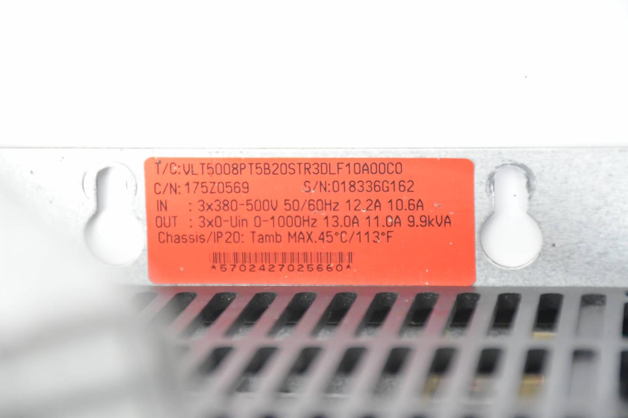 Produktfoto 4 von Danfoss VLT 5000 Frequenzumrichter VLT5008PT5B20STR3DLF10A00C0 ( 175Z0569 )