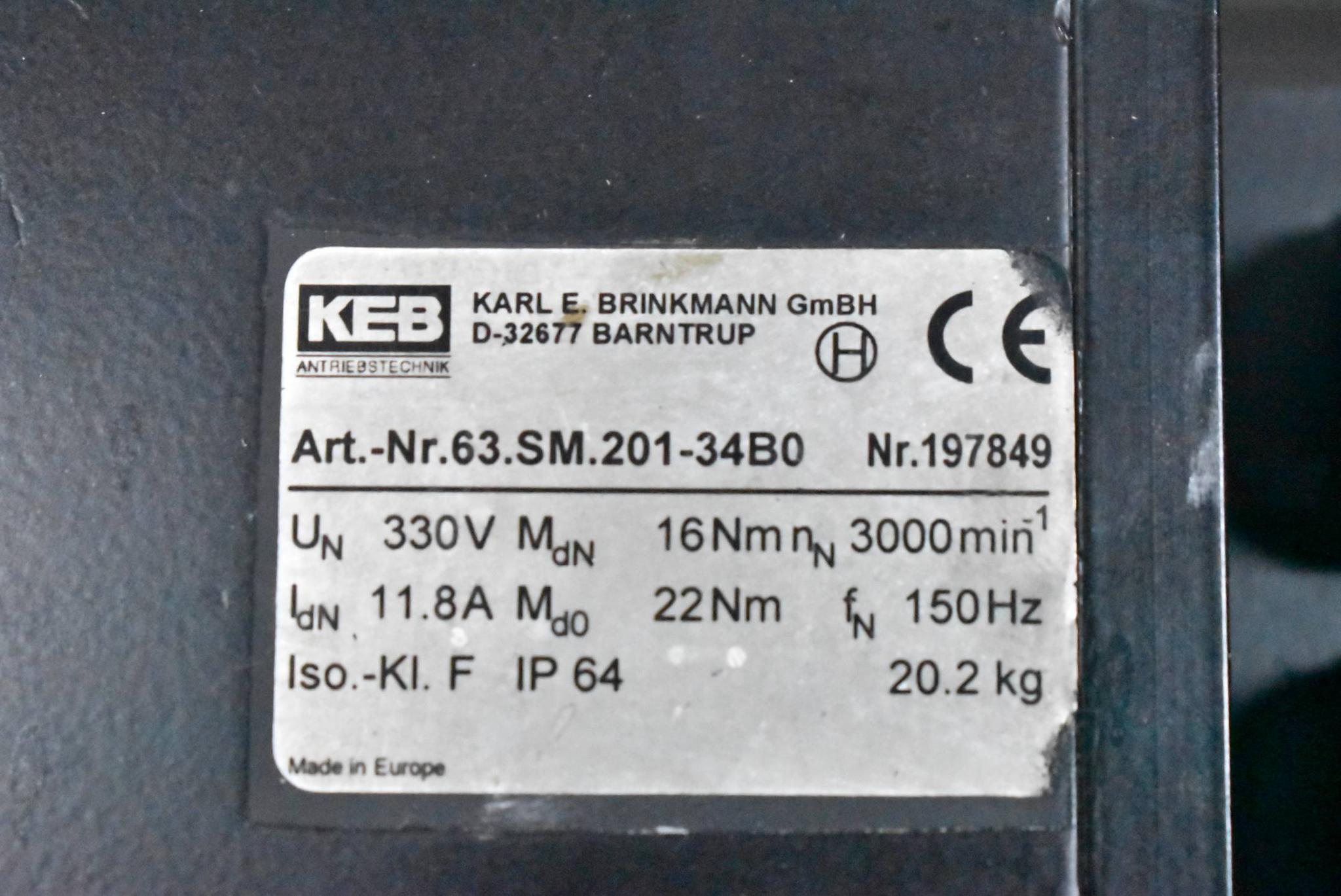 Produktfoto 4 von KEB Getriebemotor F4.2CV-63.SM.201-34B0